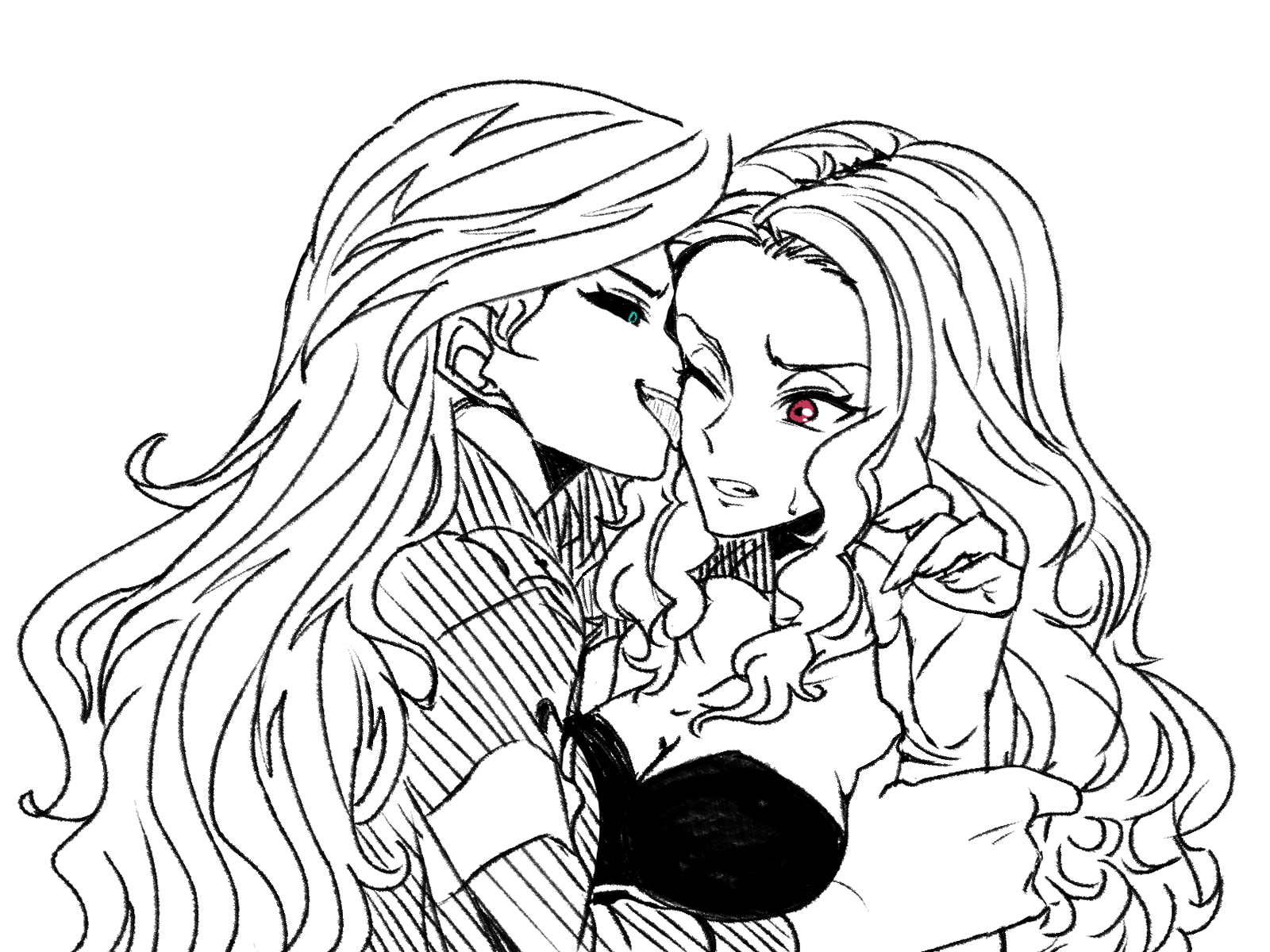 licking Busty lesbians