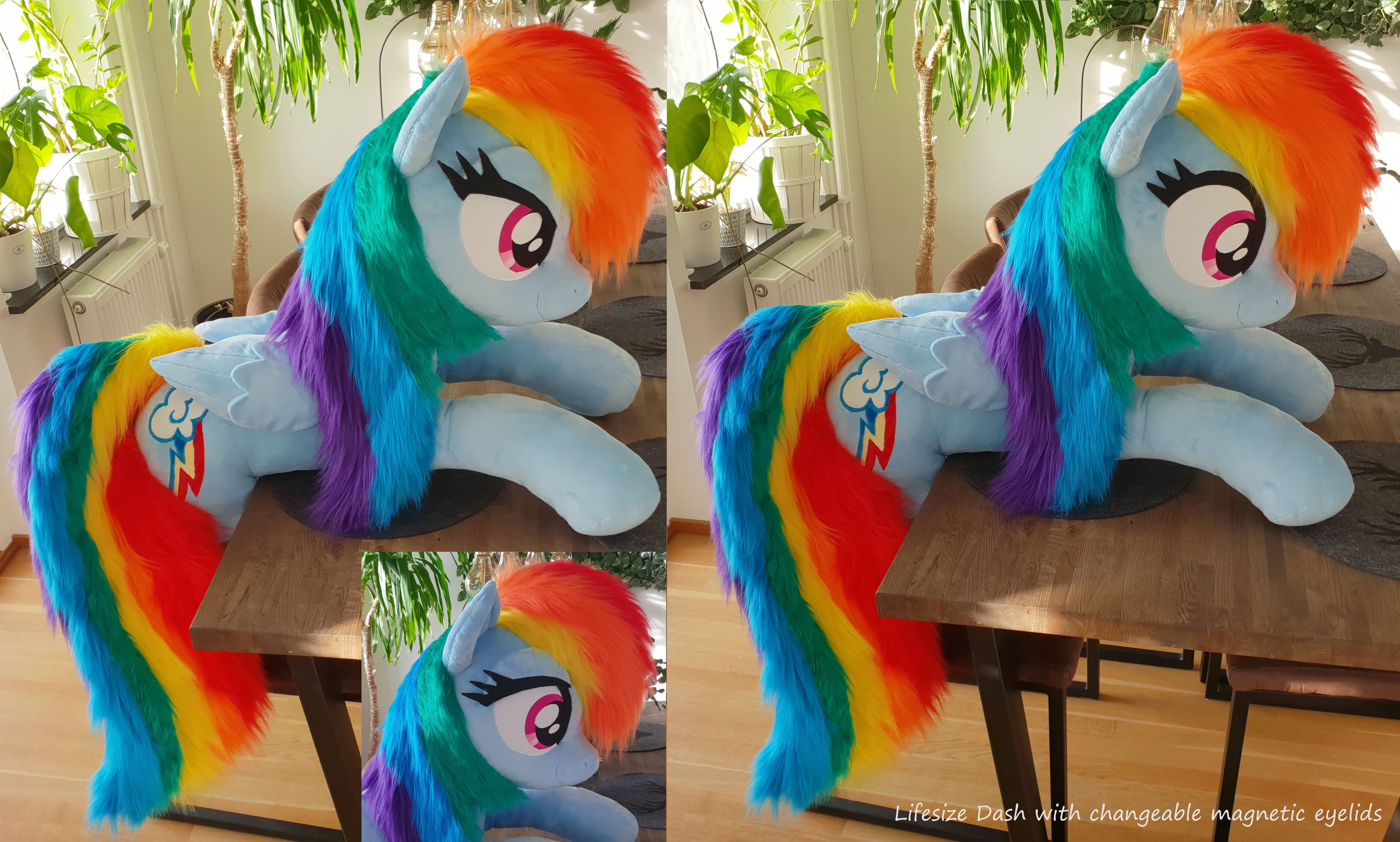 rainbow dash life size plush