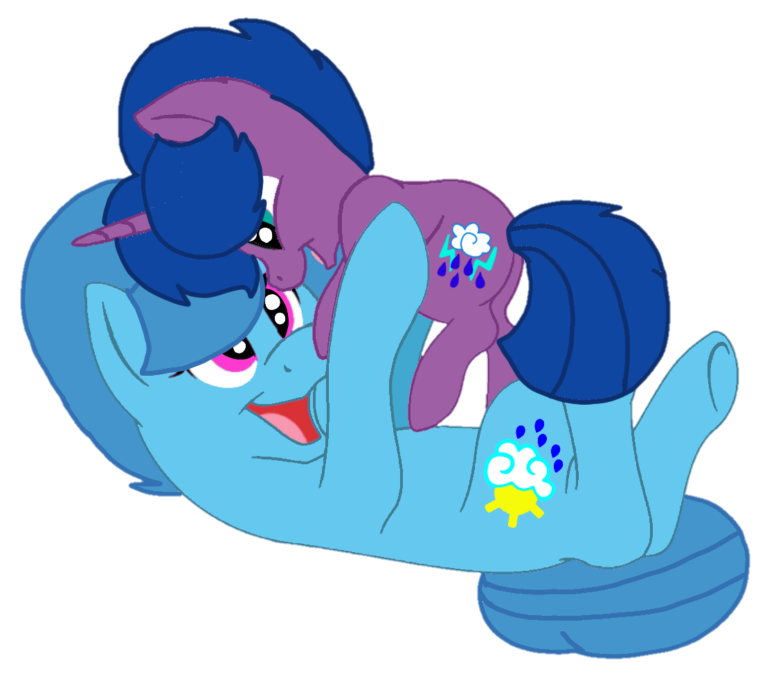 Spring Filly #2055005 - safe, alternate version, artist:徐詩珮, spring rain, oc, oc ...