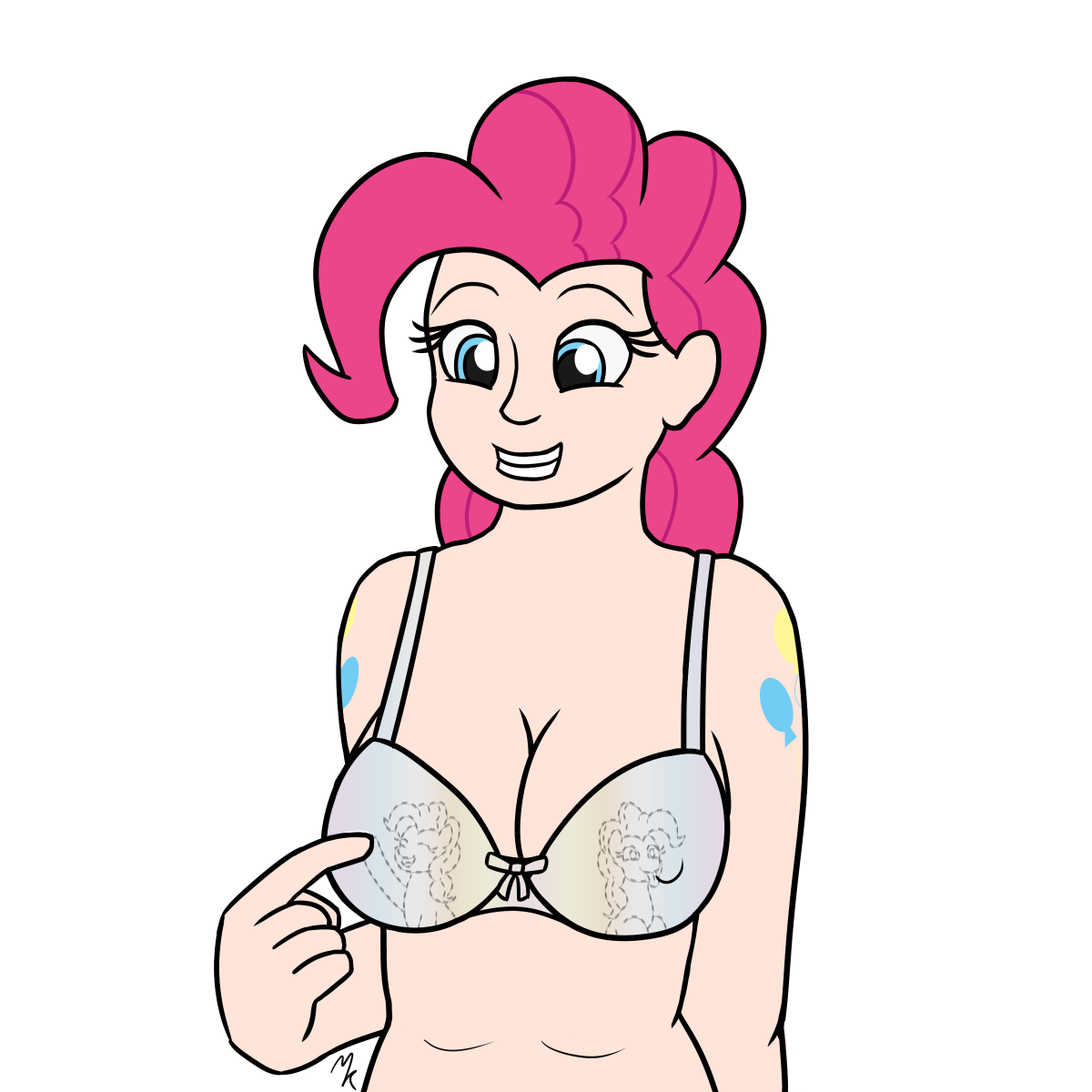 #2070280 - artist:mkogwheel, bra, breasts, busty pinkie ...