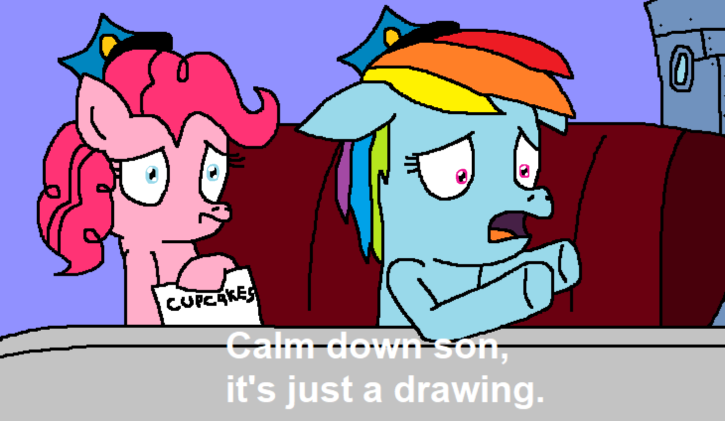 CALM DOWN SON, IT'S JUST A DRAWING