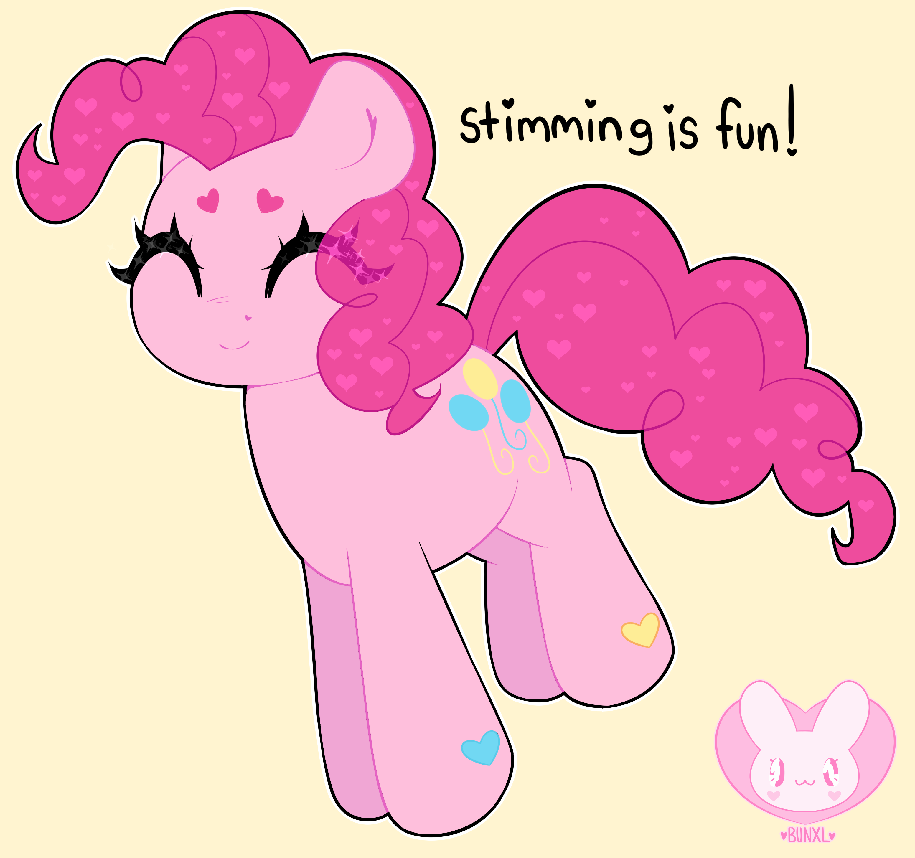 #2242639 - safe, artist:bunxl, pinkie pie, earth pony, pony, g4, autism ...