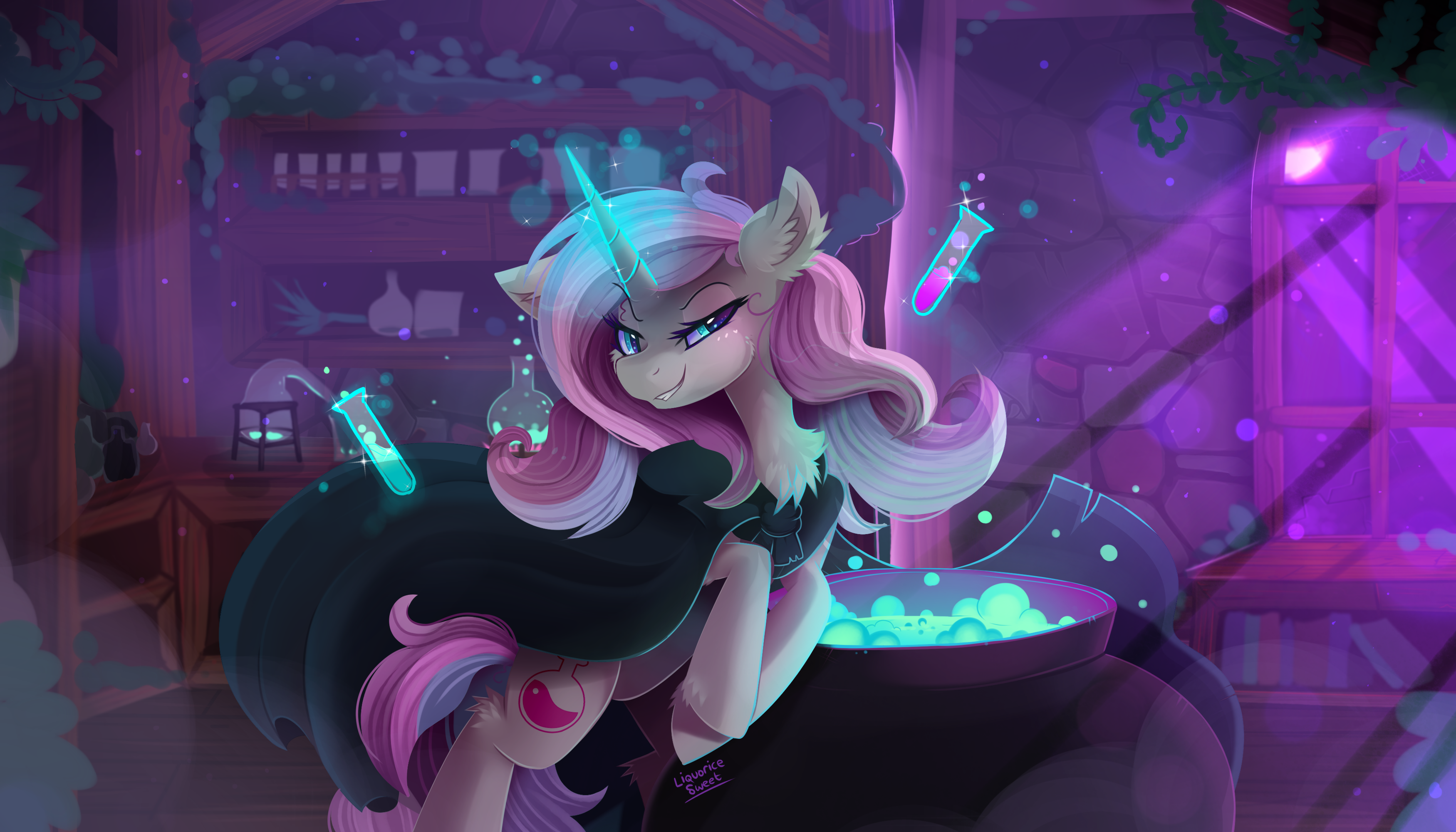 2478795 - safe, artist:liquorice_sweet, potion nova, pony, unicorn