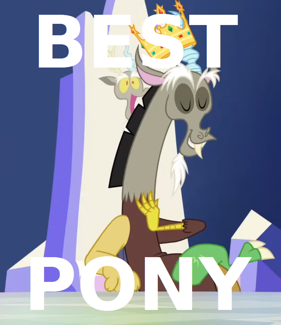 #2486181 - safe, discord, draconequus, best pony is not a pony, crown ...