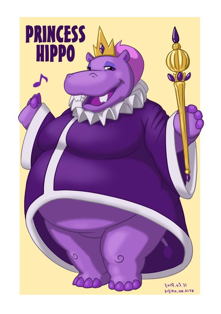 2274933 Suggestive Artist Neko No Hito Queen Of The Hippos Anthro Hippopotamus My Little Pony The Movie Bbw Bottomless Breasts Chubby Clothes Fat Female Partial Nudity Solo Derpibooru