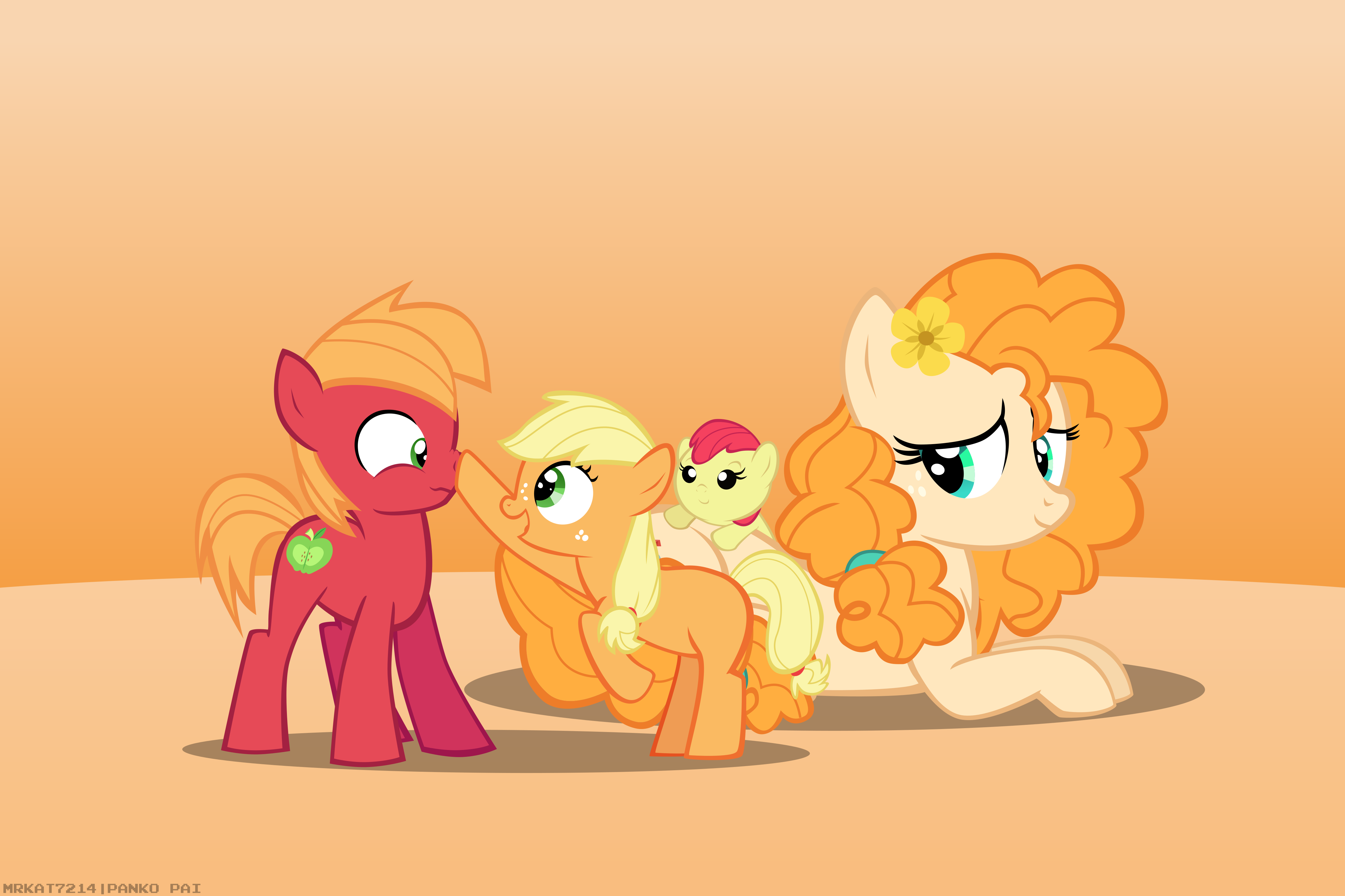  2339162 Safe Artist ace Play Part Of A Set Apple Bloom Applejack 