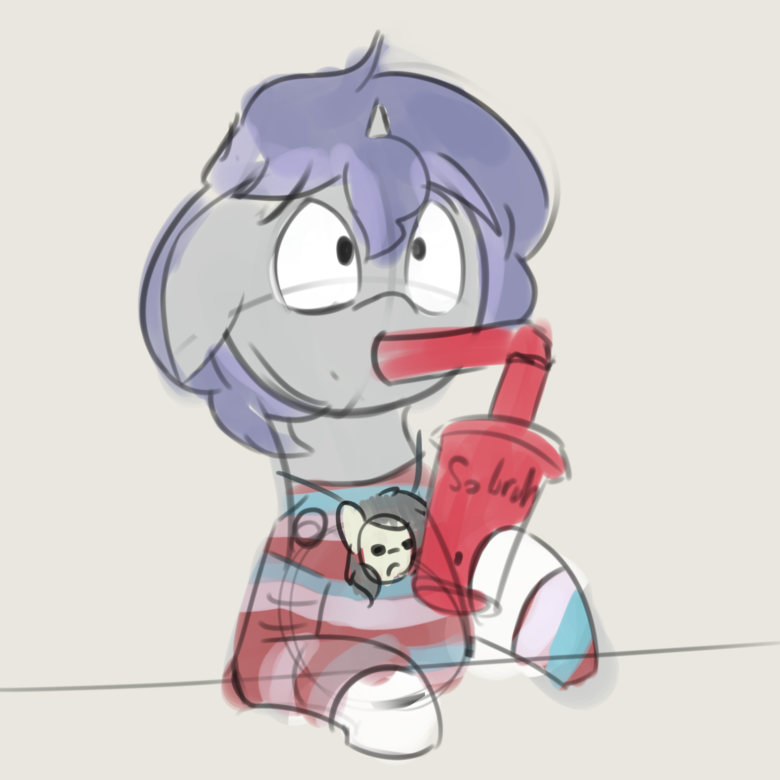 Chris chan drinking straw