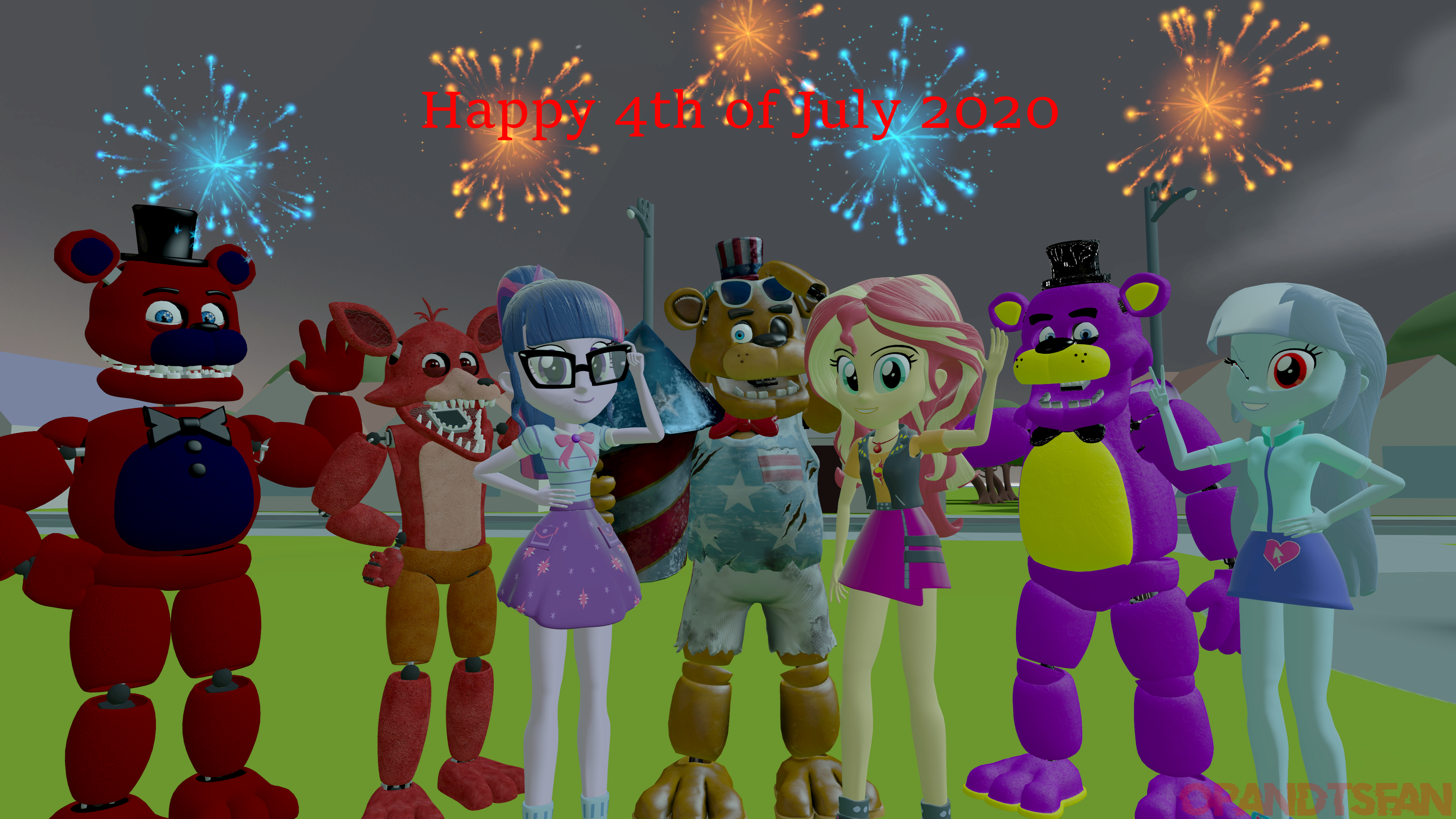 FNAF Five Night's at Freddy's Special Delivery Fireworks 6 Freddy