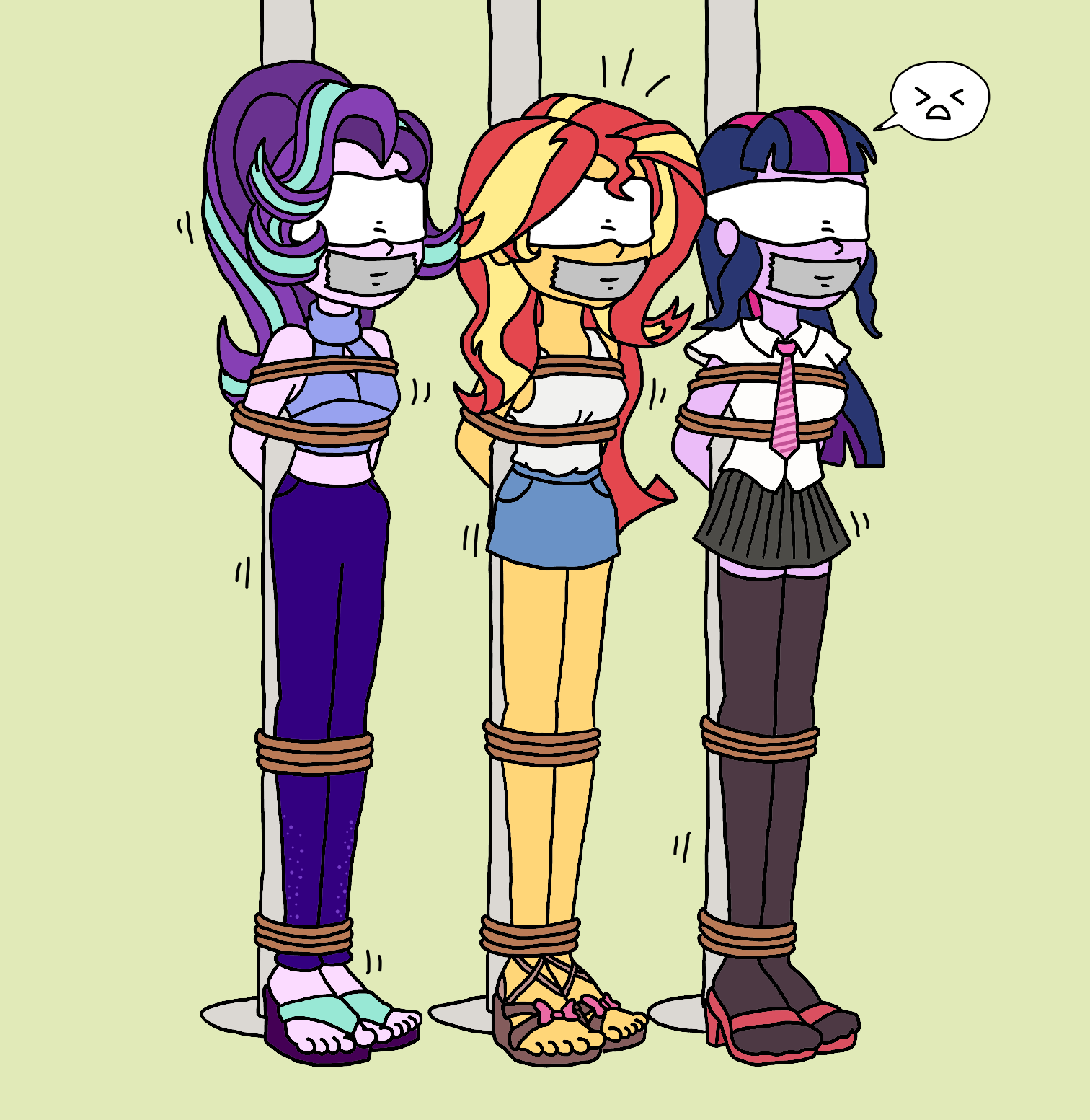 2717902 Safe Artistbugssonicx Starlight Glimmer Sunset Shimmer Twilight Sparkle Human 8629