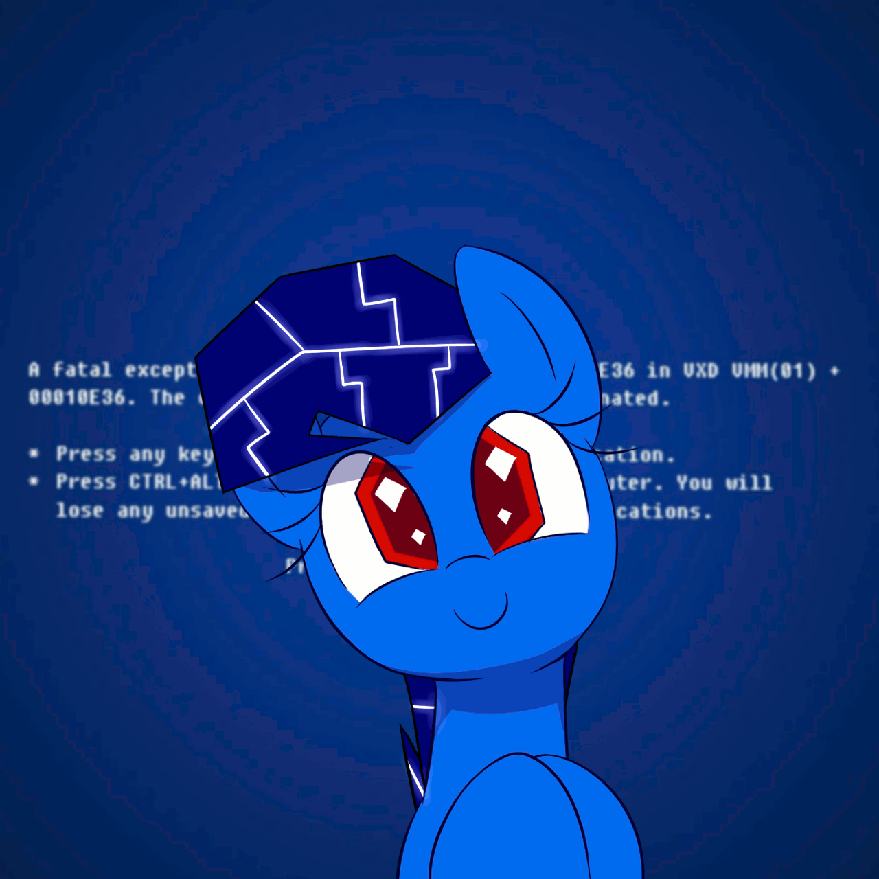 2763402 safe, artistacersiii, oc, oc only, ocbluescreen pony