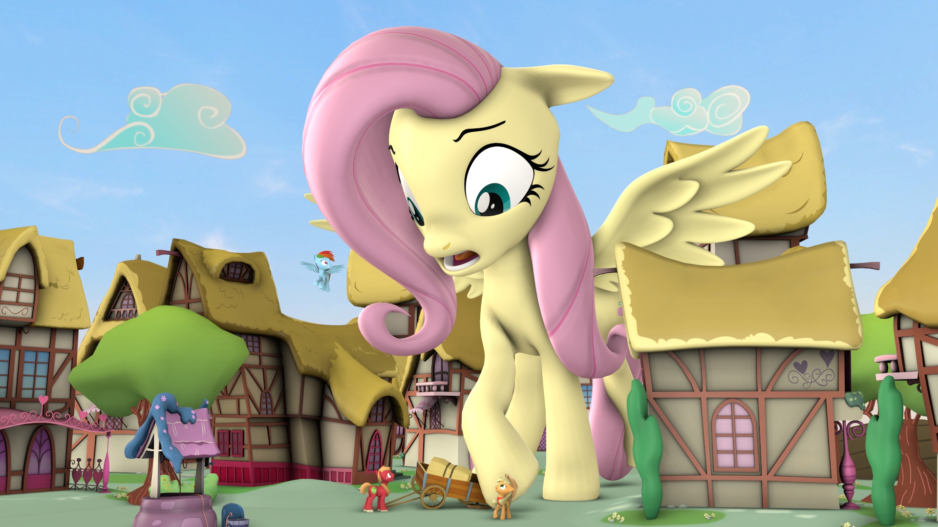 3101770 - safe, editor:mlpabclorefan, applejack, fluttershy