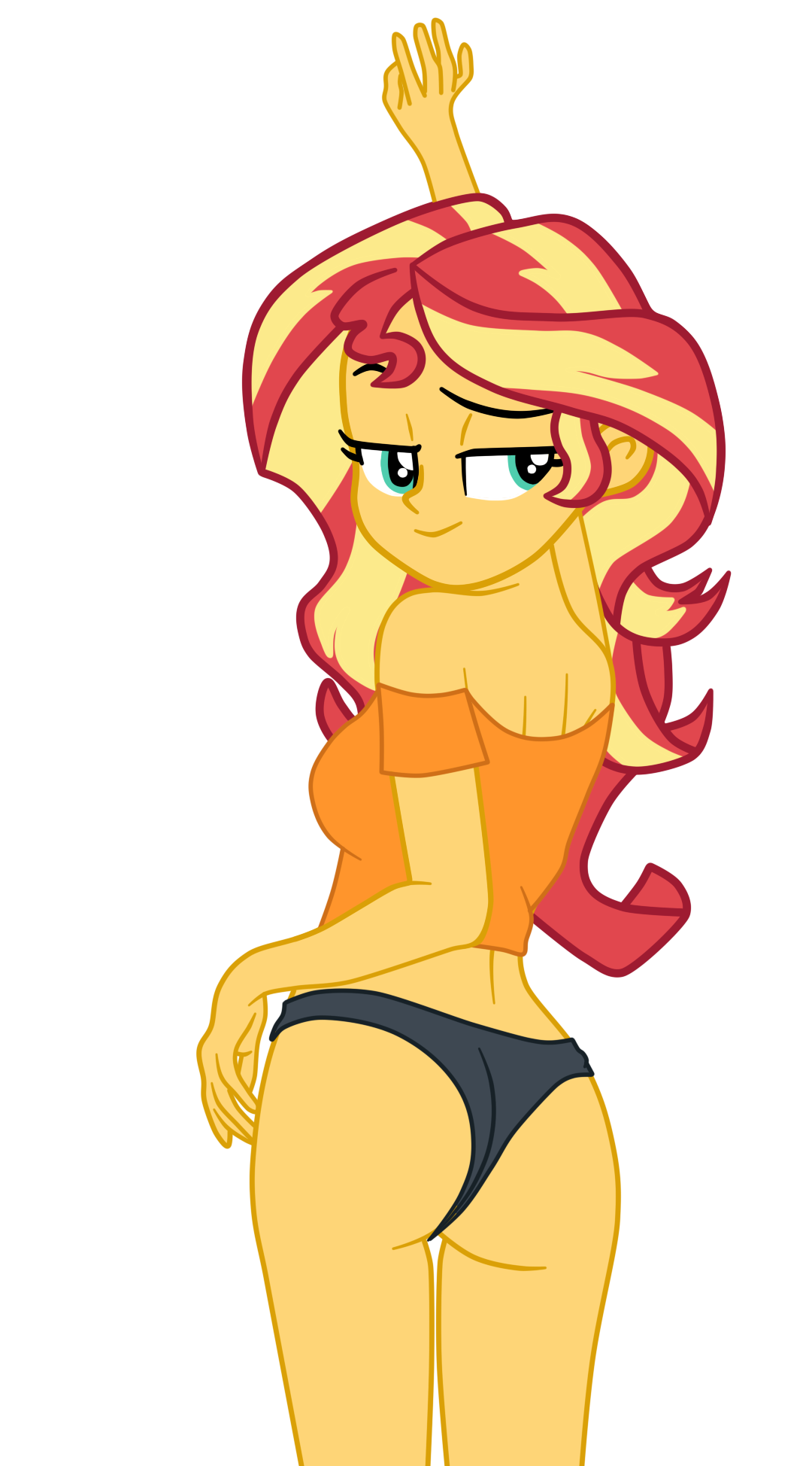 Sunset shimmer butt