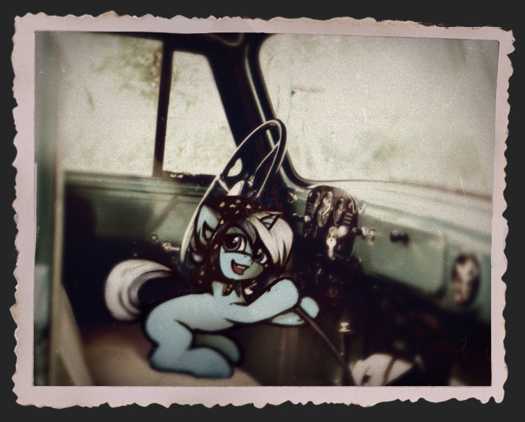 #2644299 - safe, artist:luneinspace, minuette, pony, unicorn, g4, car ...