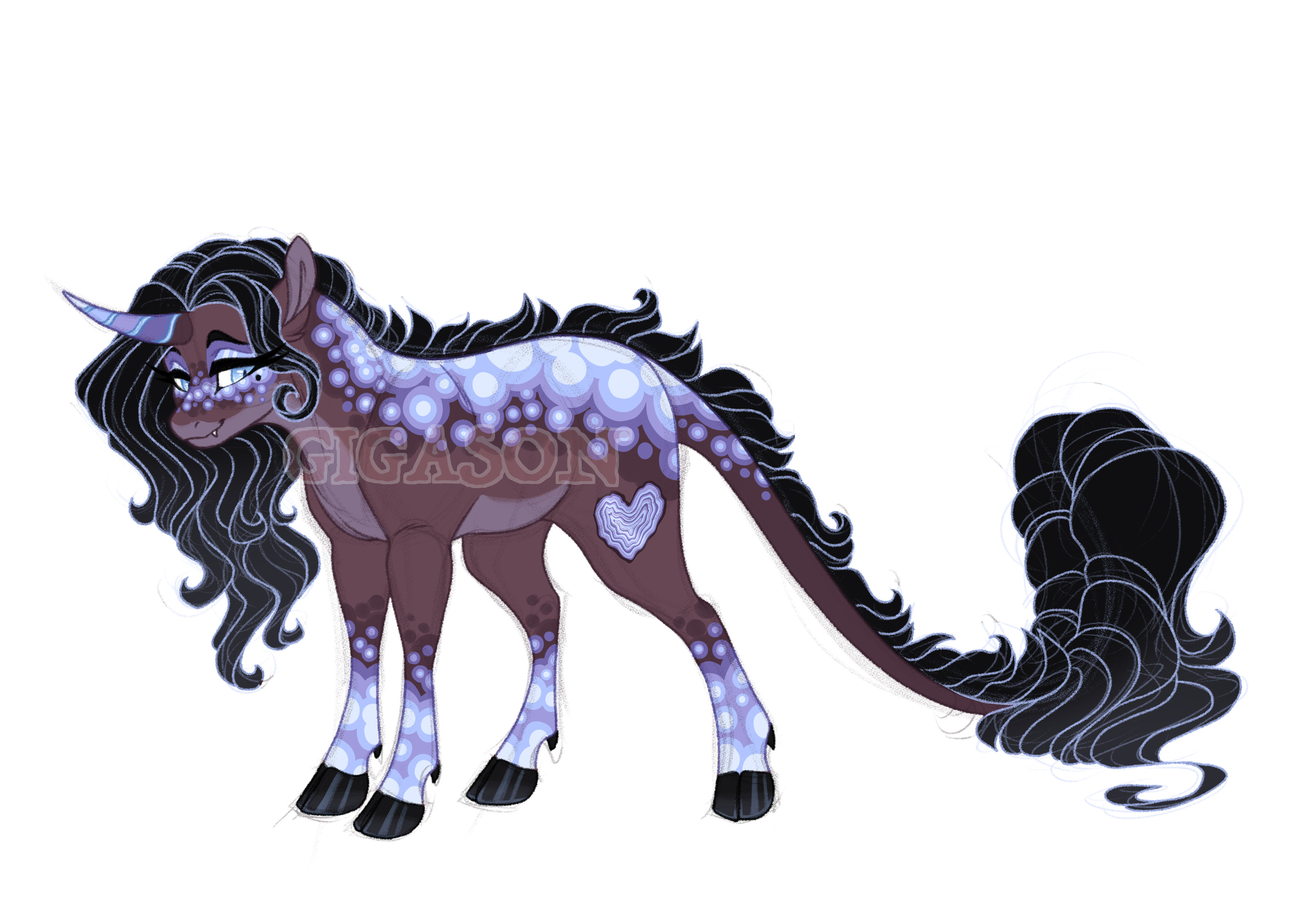 Obtrusive #2973263 - safe, artist:gigason, oc, oc:lace agate, pony, unicorn ...