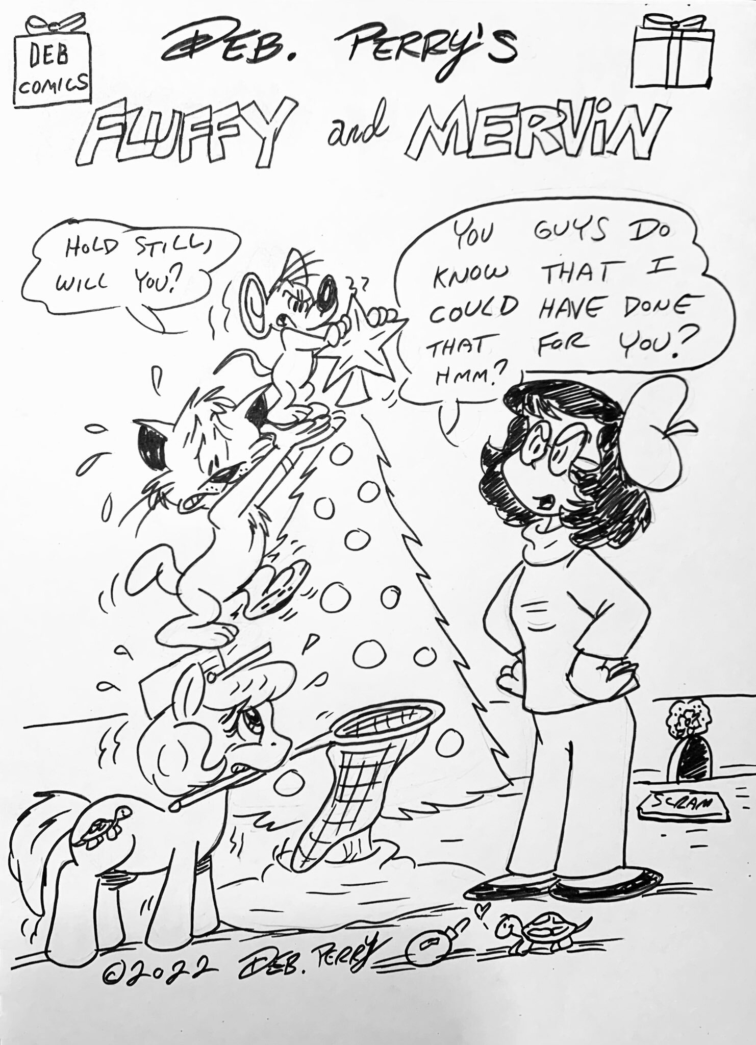 3005592 safe, artistdebmervin, oc, ocdebbie, ocfluffy and mervin