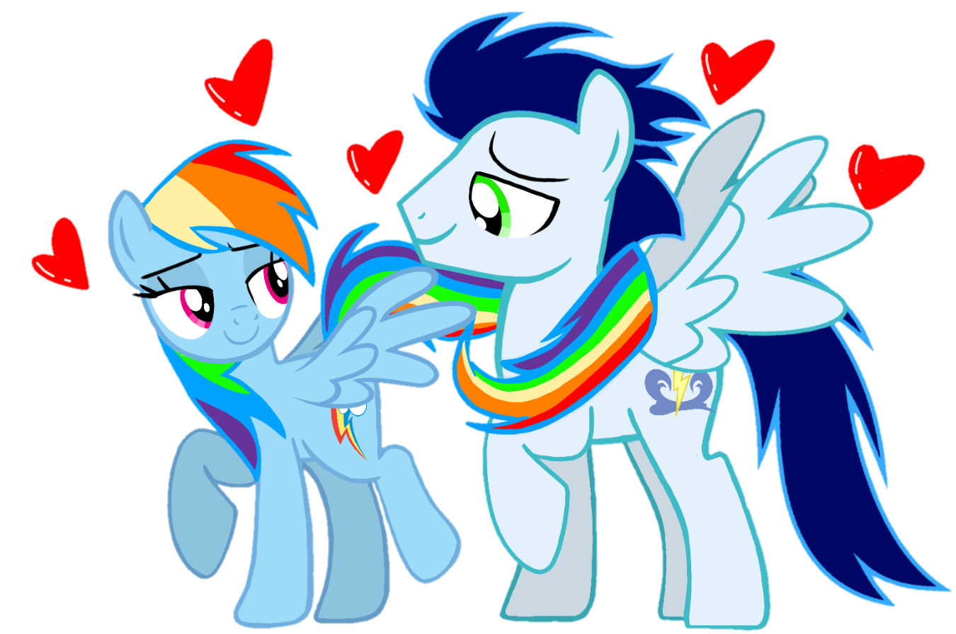 2920589 - safe, artist:mlplary6, rainbow dash, soarin', pegasus