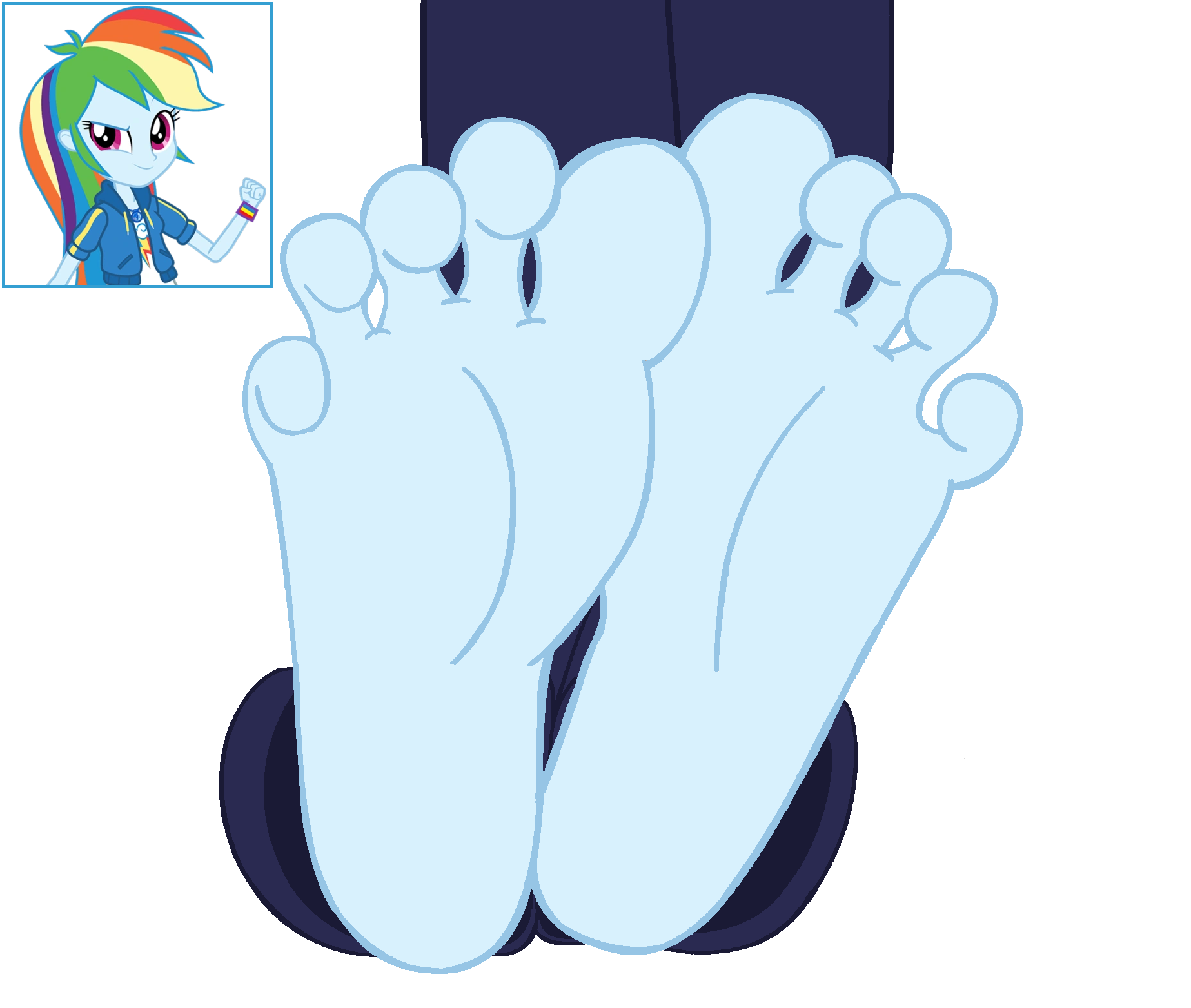 Rainbow dash feet