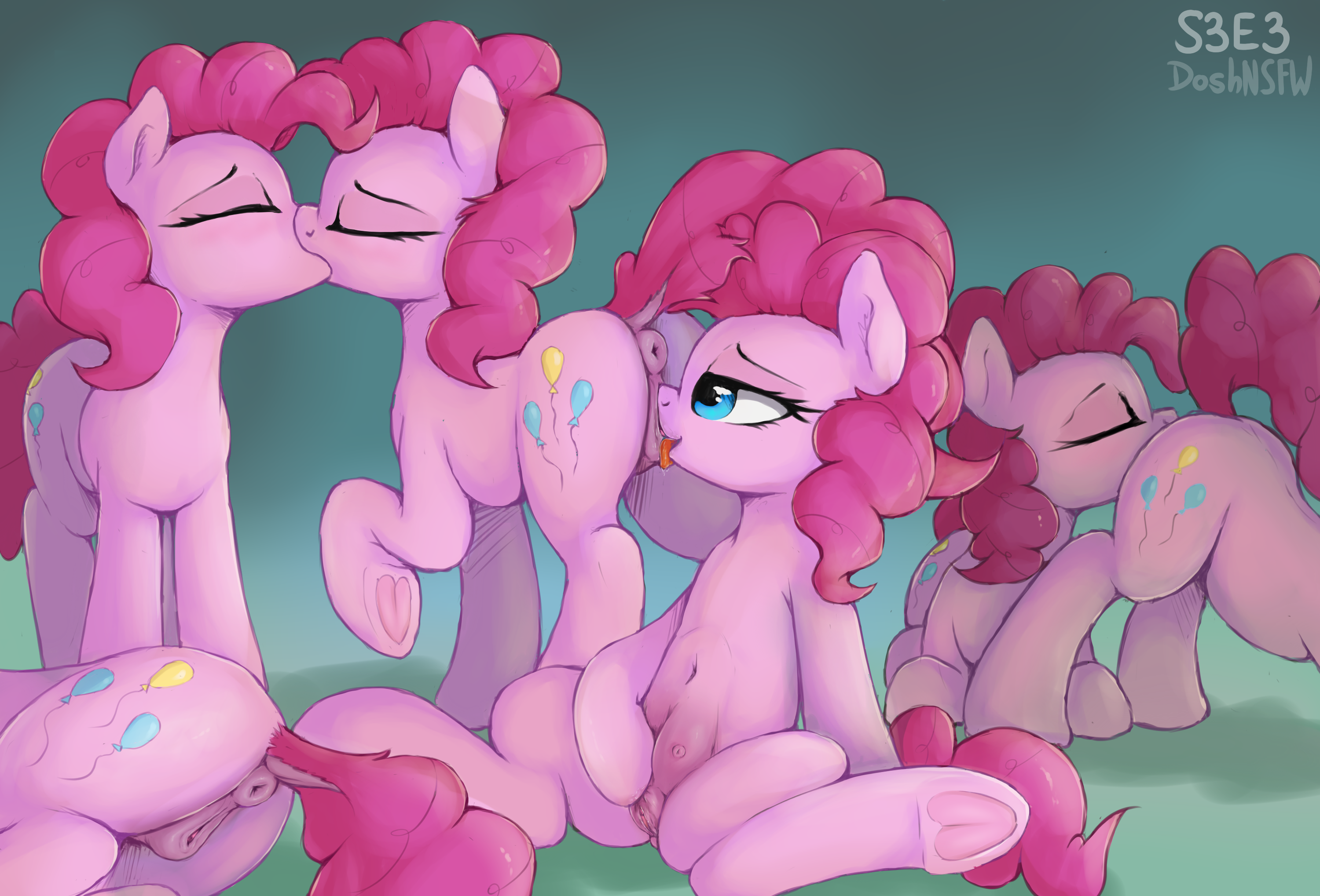3000px x 2038px - 2838842 - explicit, artist:dosh, pinkie pie, earth pony, pony,  series:dosh's mare-a-thon, season 3, too many pinkie pies, anatomically  correct, anus, balloonbutt, belly button, butt, clone, clopping,  crotchboobs, cunnilingus, dark genitals, dock, eyes