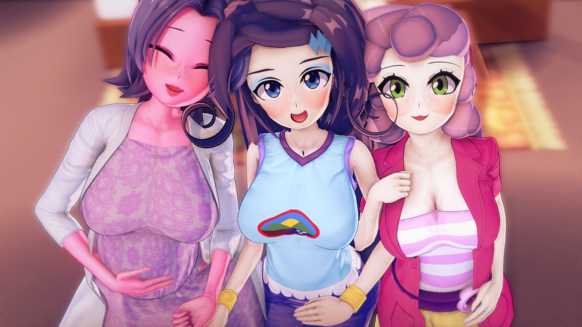 2894676 - safe, artist:hornydogo, cookie crumbles, rarity, sweetie belle,  human, equestria girls, g4, 3d, breasts, busty cookie crumbles, busty  rarity, busty sweetie belle, cleavage, female, koikatsu, milf, mother and  child, mother and