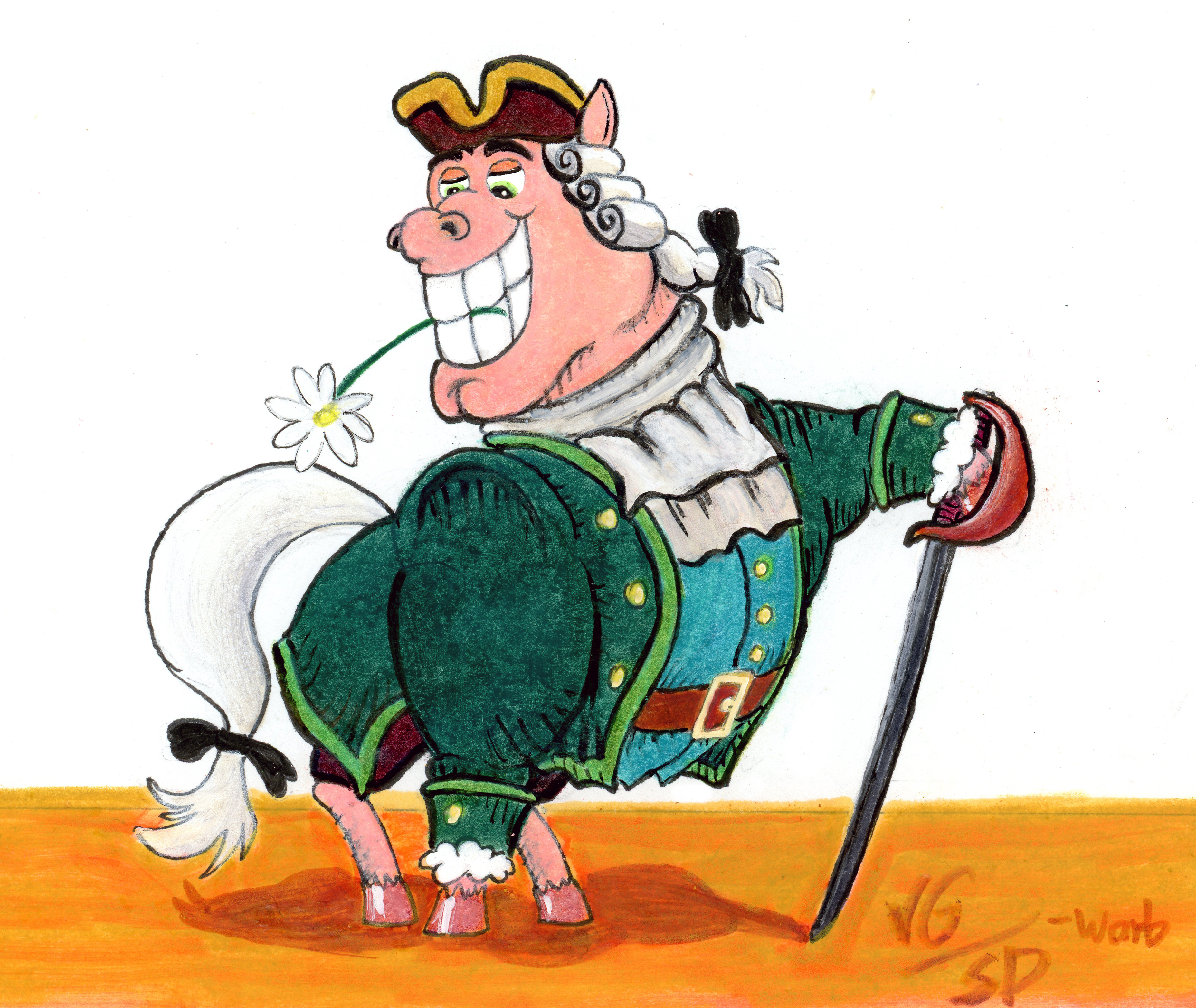 Dr Livesey Cartoon Character Treasure Island Stock Illustration