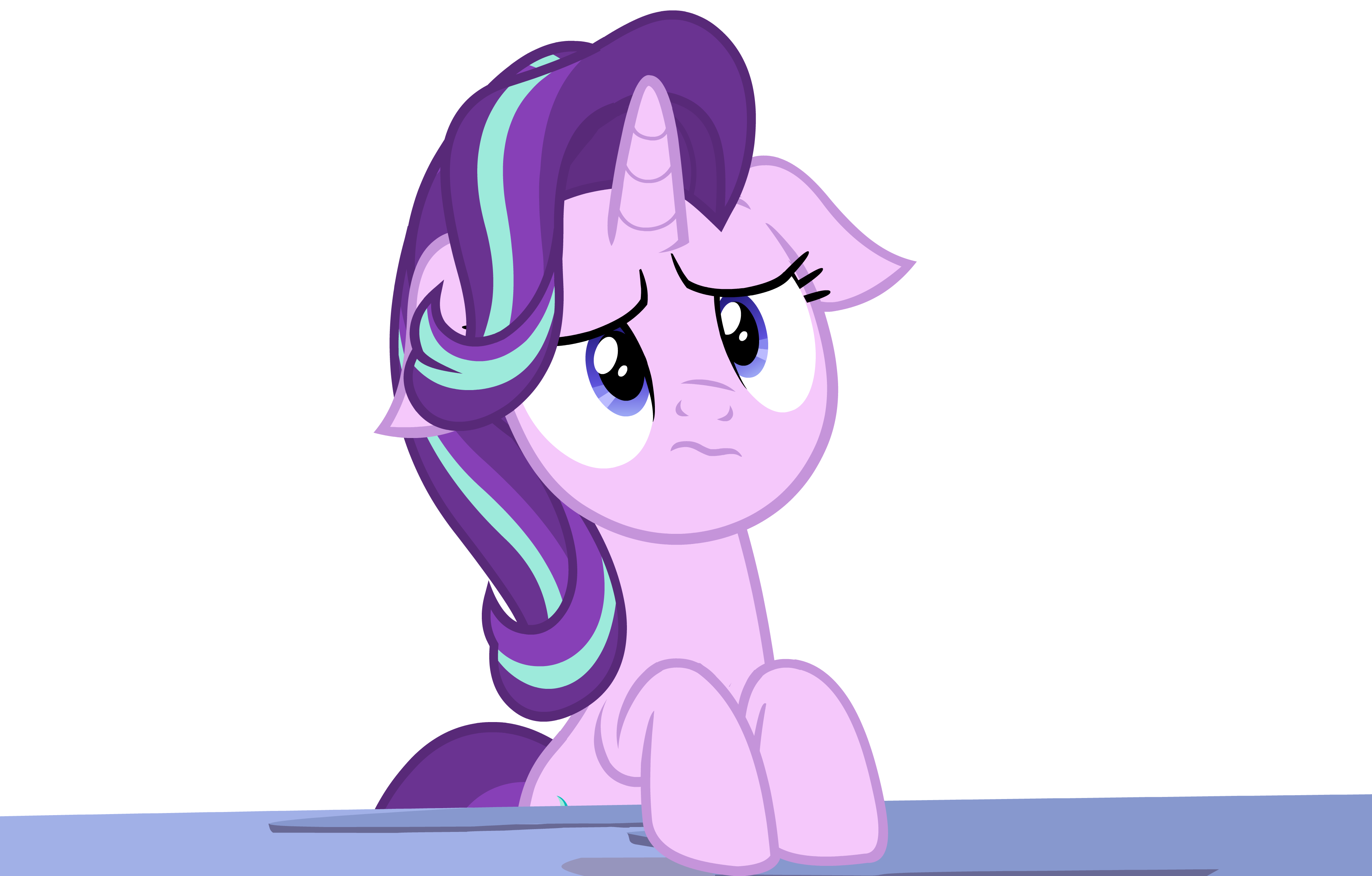 2364215 - safe, artist:lou, starlight glimmer, pony, unicorn, g4, awkward,  female, looking away, mare, meme, monkey puppet, nervous, ponified meme,  shifty eyes, solo, sweat - Derpibooru