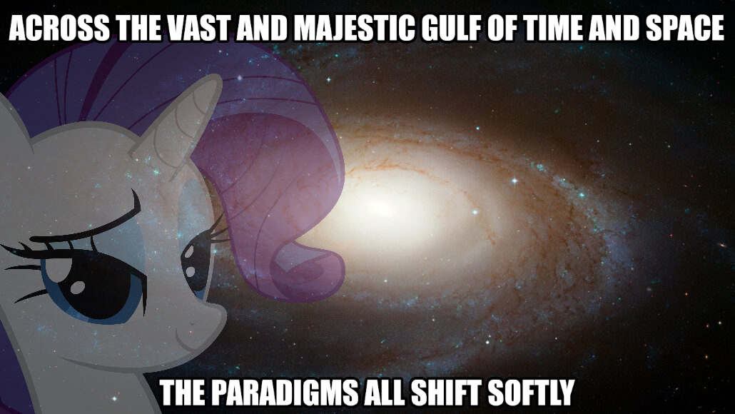 Jimmy Rustled Space #2948234 - safe, rarity, g4, english, galaxy, jimmies, meme, rustled my ...