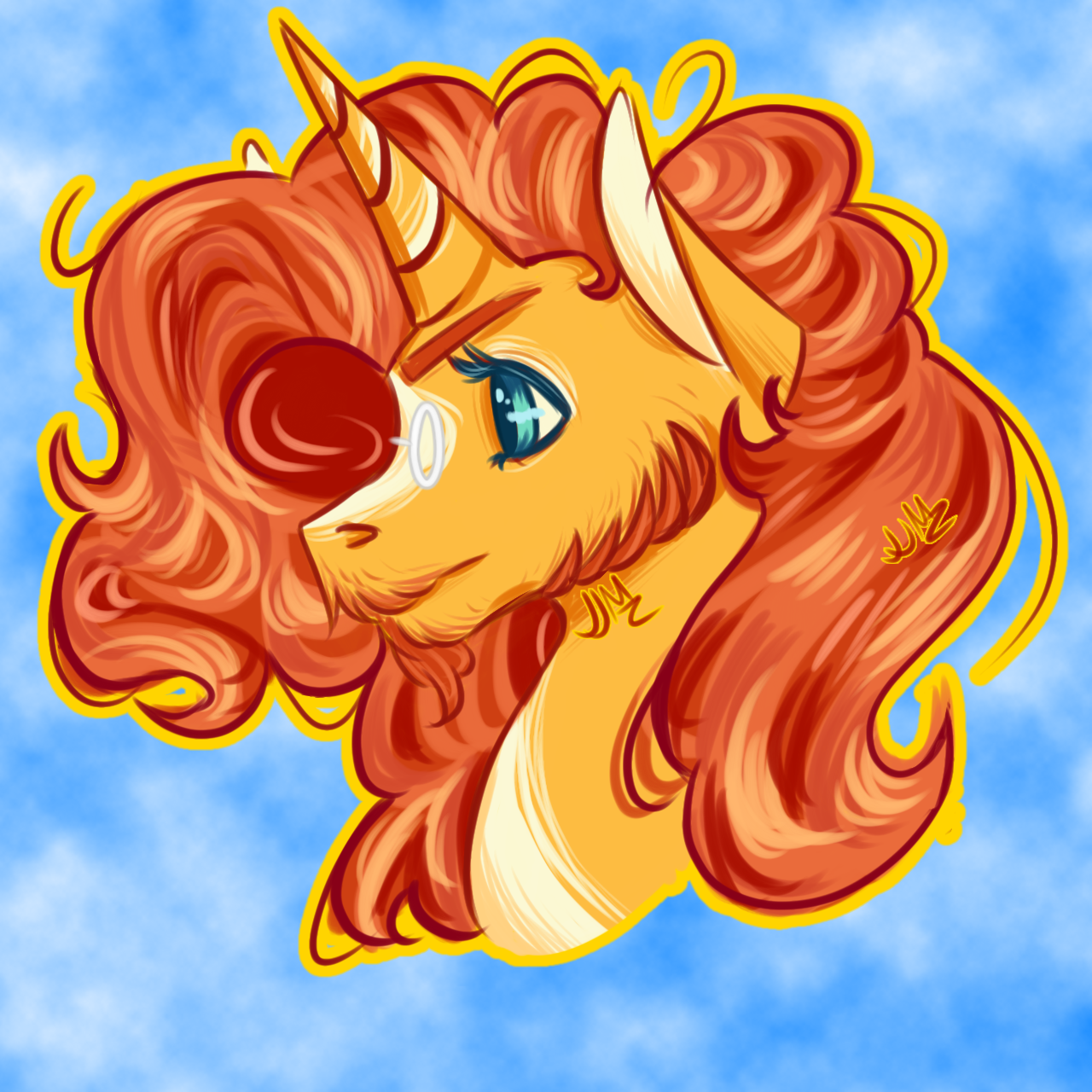 #2954510 - artist needed, safe, sunburst, pony, unicorn, bust, facial ...