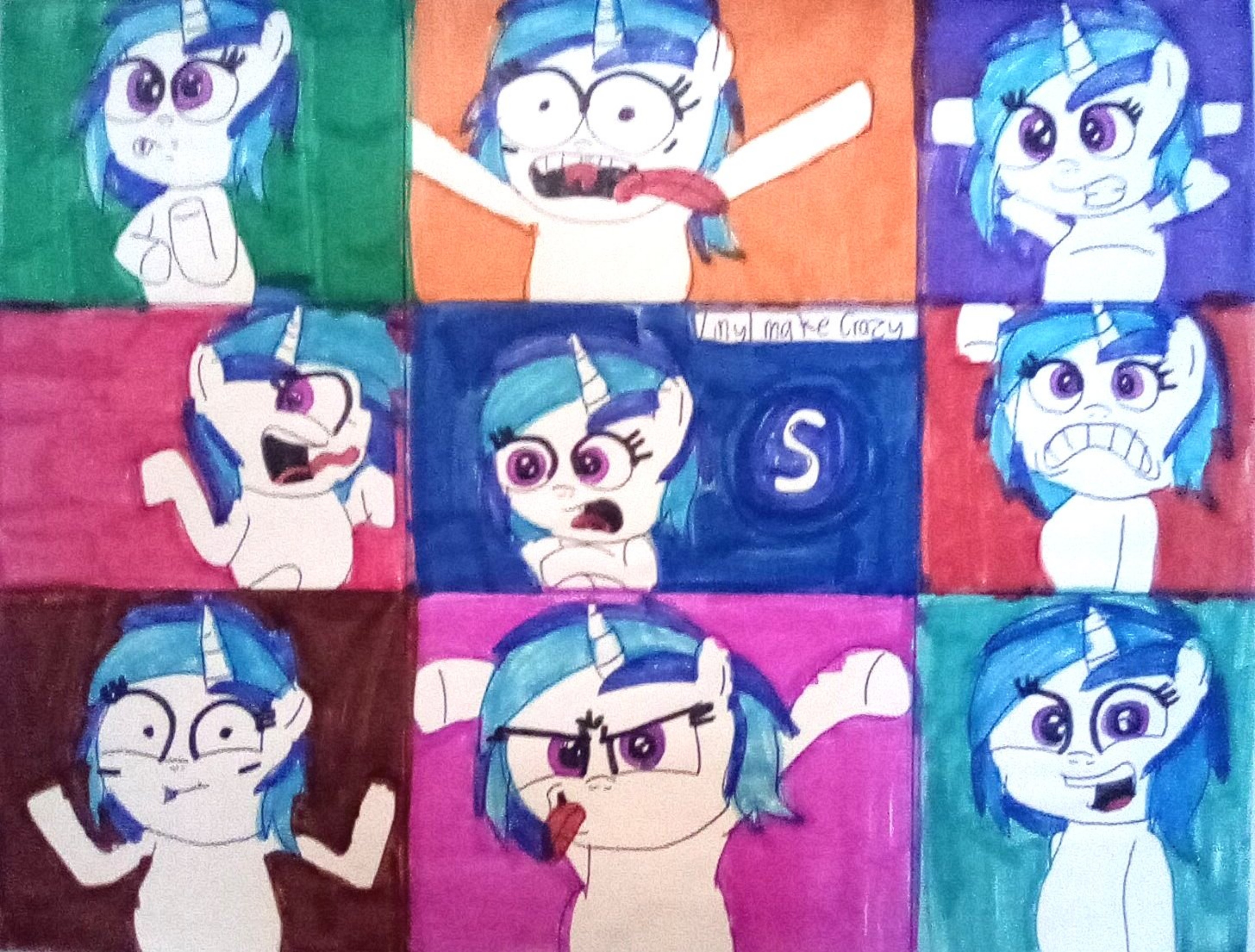 #3221277 - safe, artist:mrstheartist, dj pon-3, vinyl scratch, pony ...