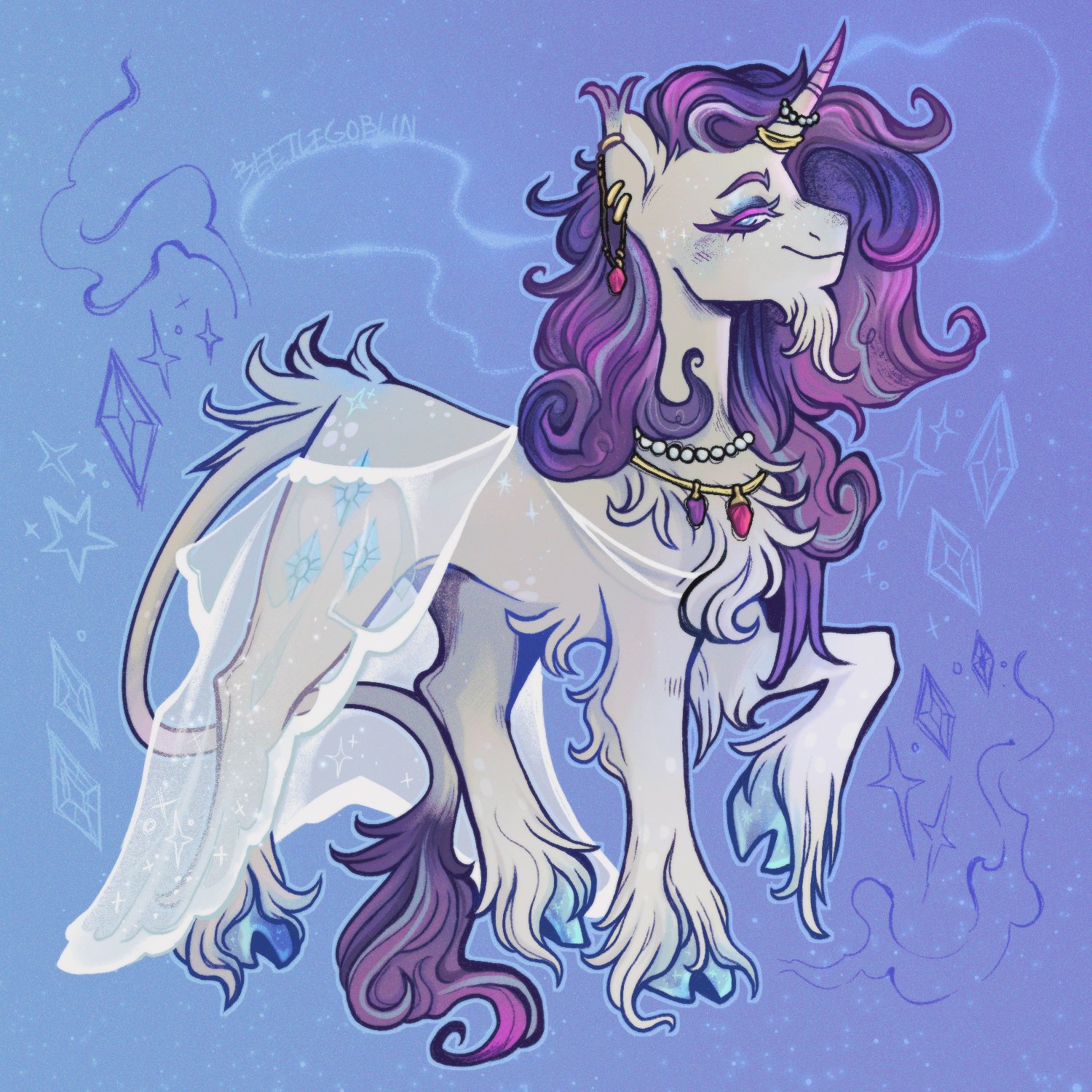 #3072508 - safe, artist:beetlegoblin, rarity, classical unicorn, pony ...