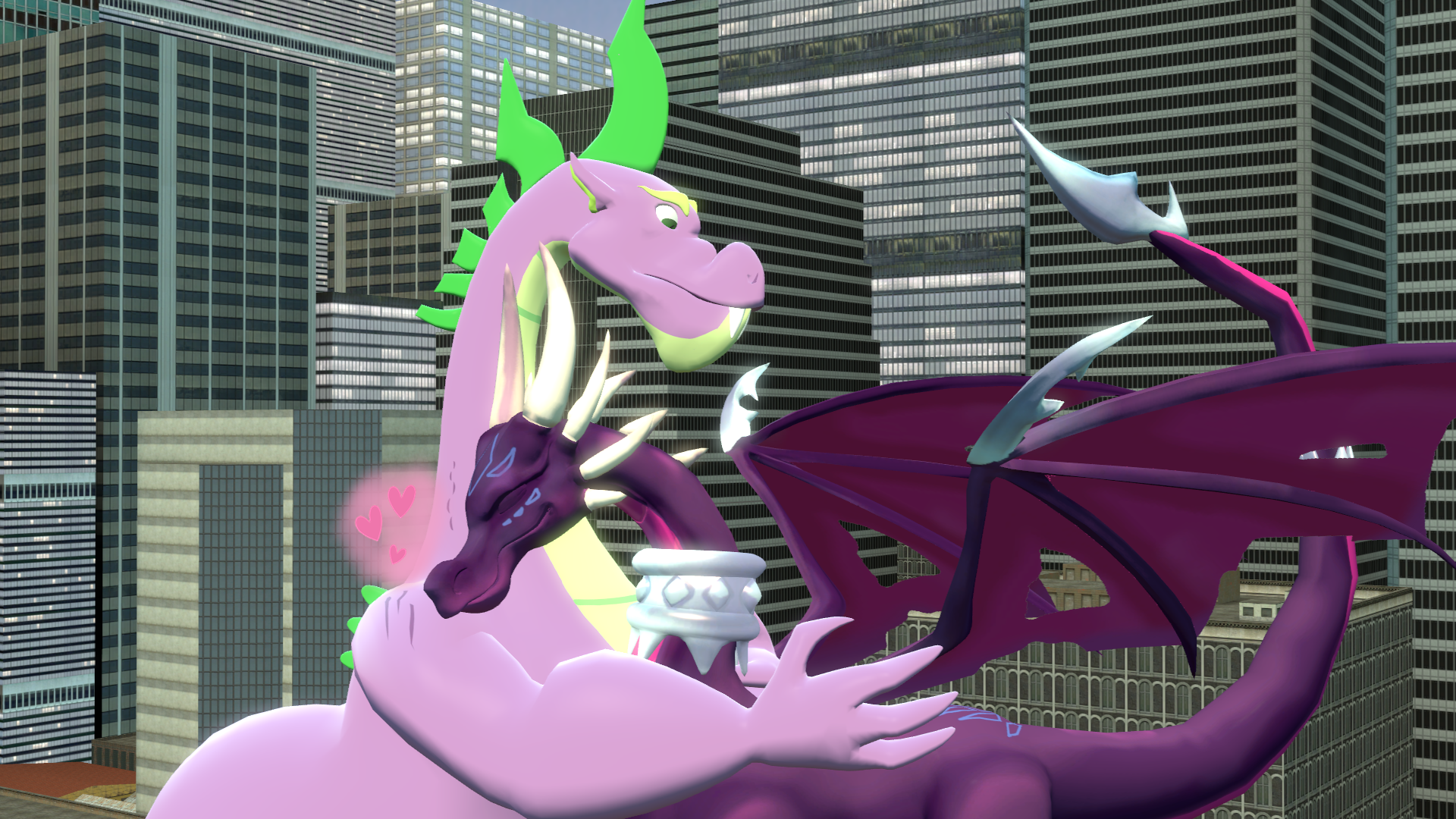 Spikezilla #3165217 - safe, artist:php170, spike, dragon, g4, my little pony ...