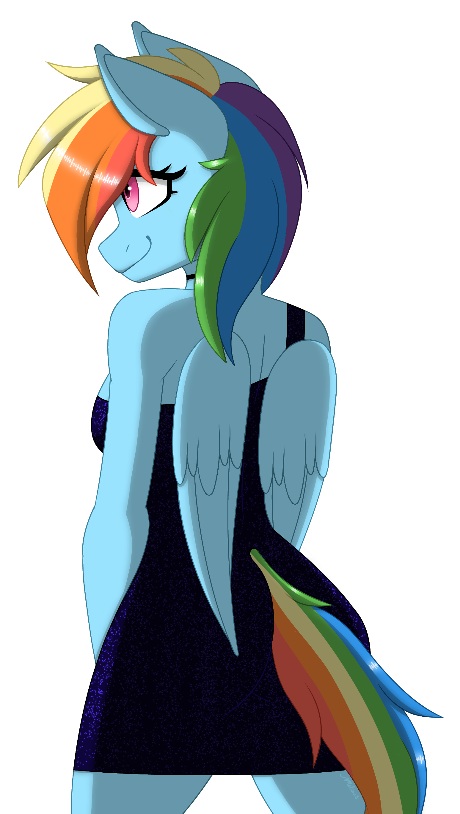 2951407 - safe, artist:reinbou, rainbow dash, pony, semi-anthro, alternate  hairstyle, arm hooves, blushing, cat ears, clothes, meme, sad cat dance,  simple background, solo - Derpibooru