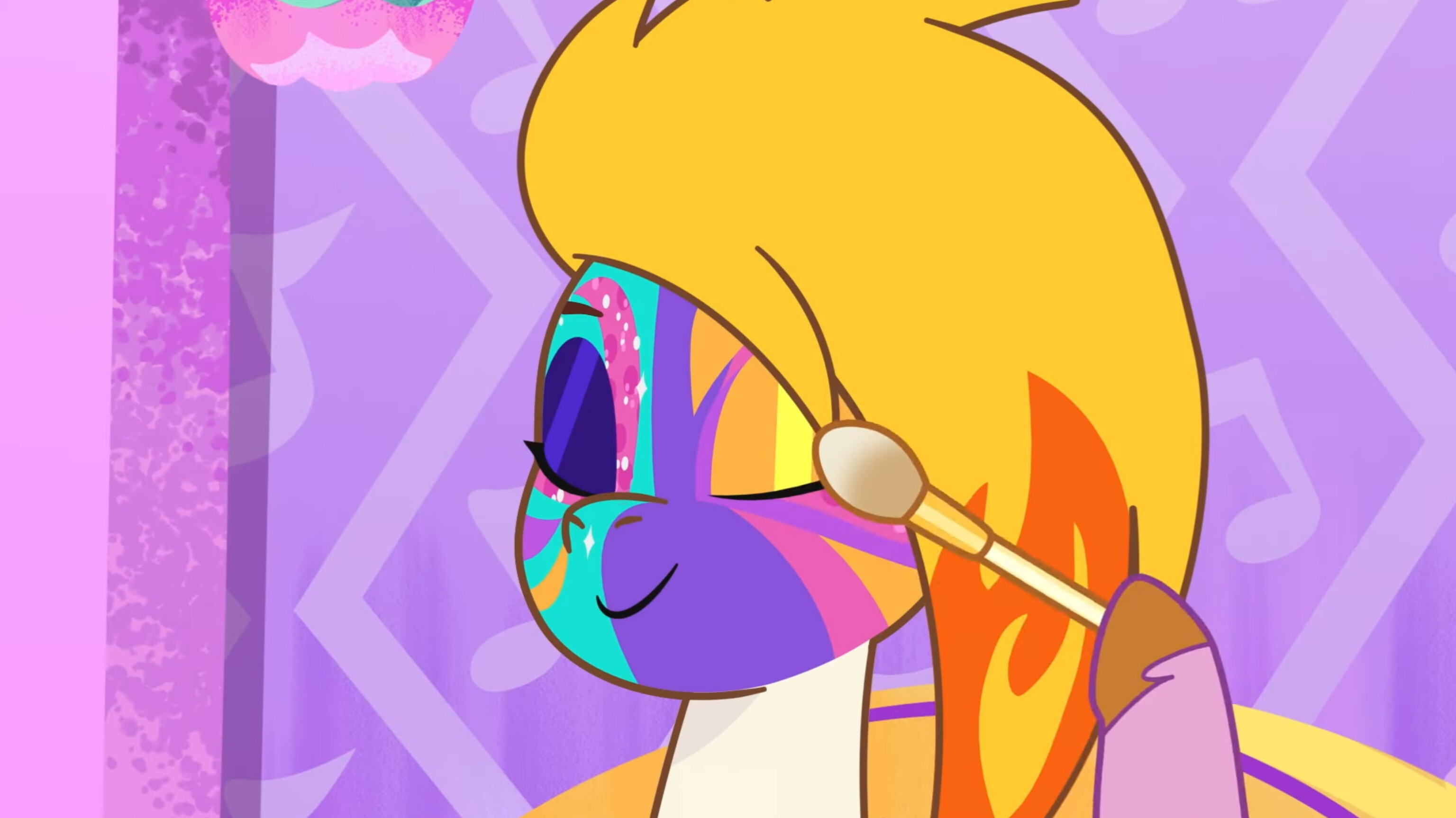 2921980 - safe, edit, edited screencap, screencap, pipp petals, pegasus,  pony, g5, my bananas, my little pony: tell your tale, spoiler:g5,  spoiler:my little pony: tell your tale, spoiler:tyts01e21, animated,  clothes, crown, dress