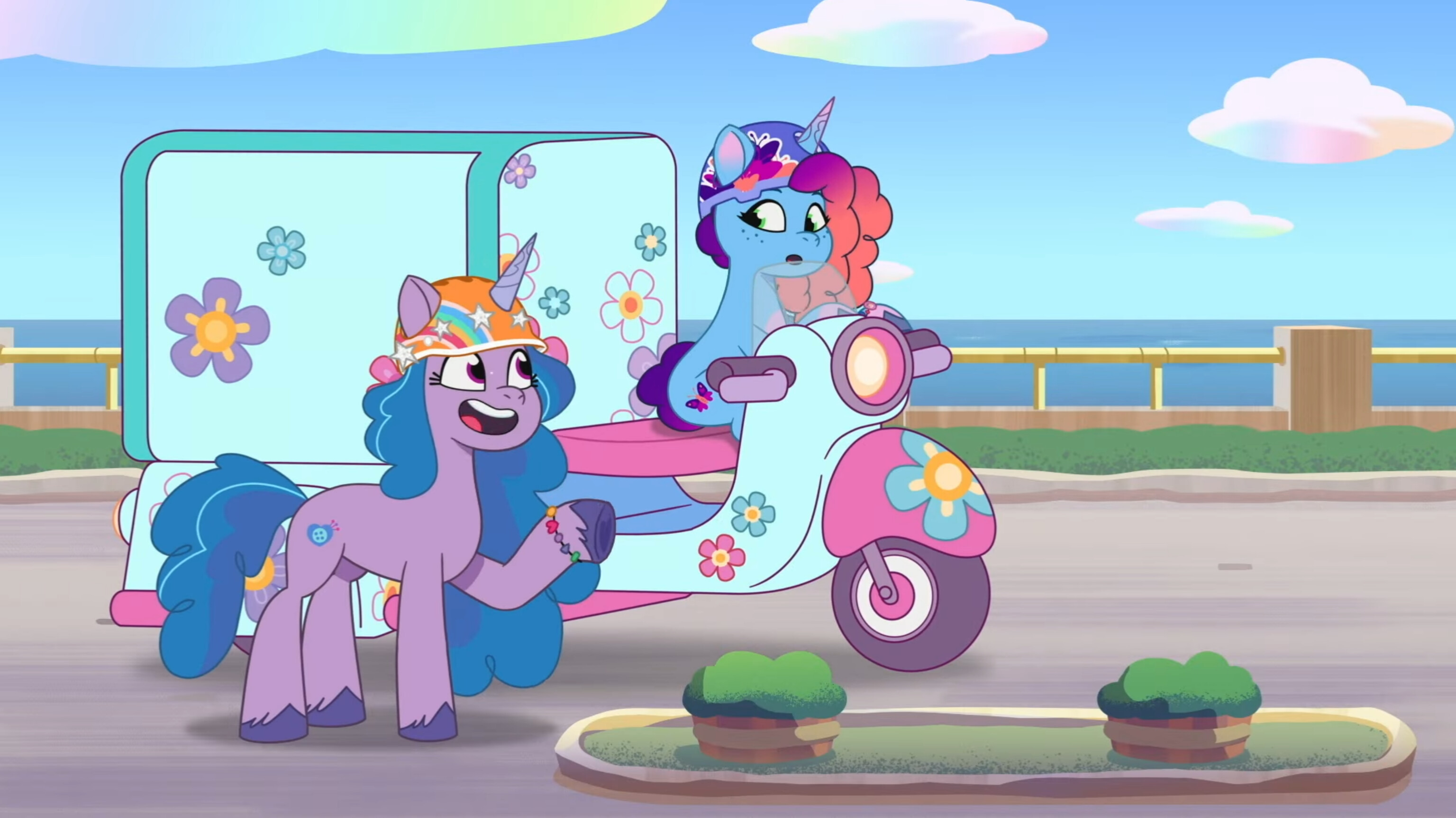 #3181671 - safe, screencap, izzy moonbow, misty brightdawn, pony ...