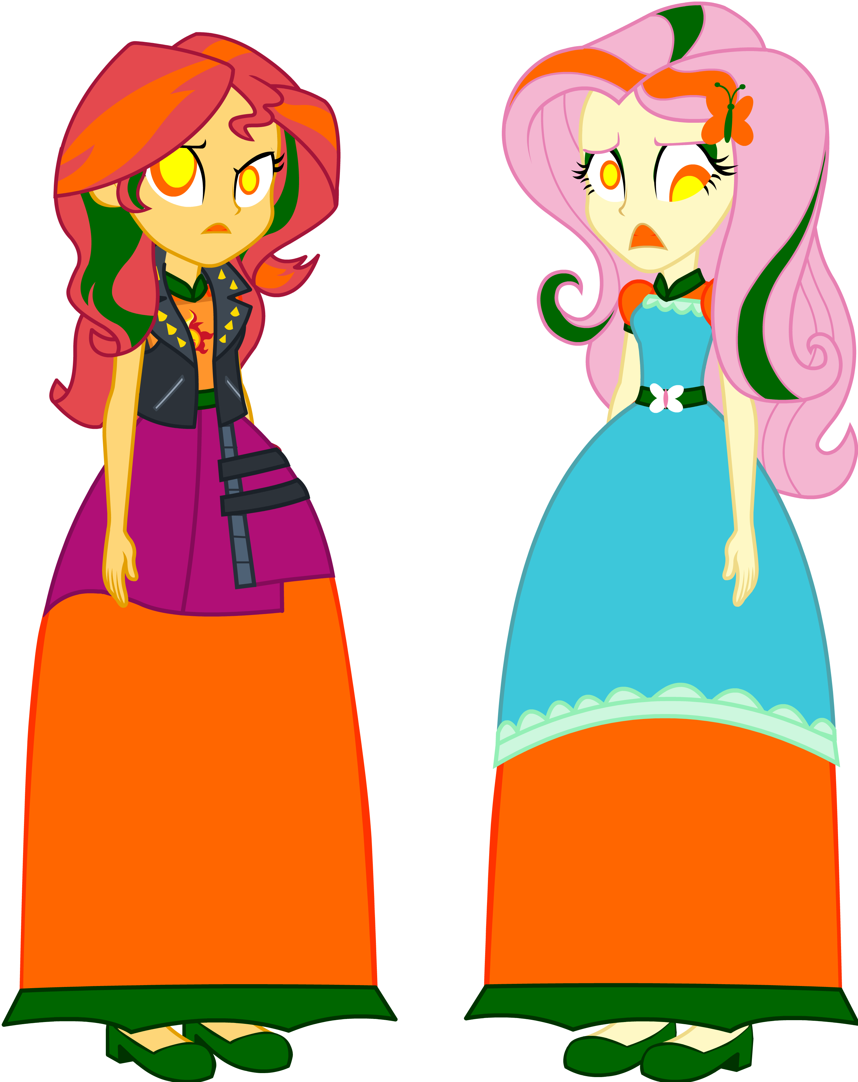 3468619 safe, artistcartoonmasterv3, fluttershy, sunset shimmer