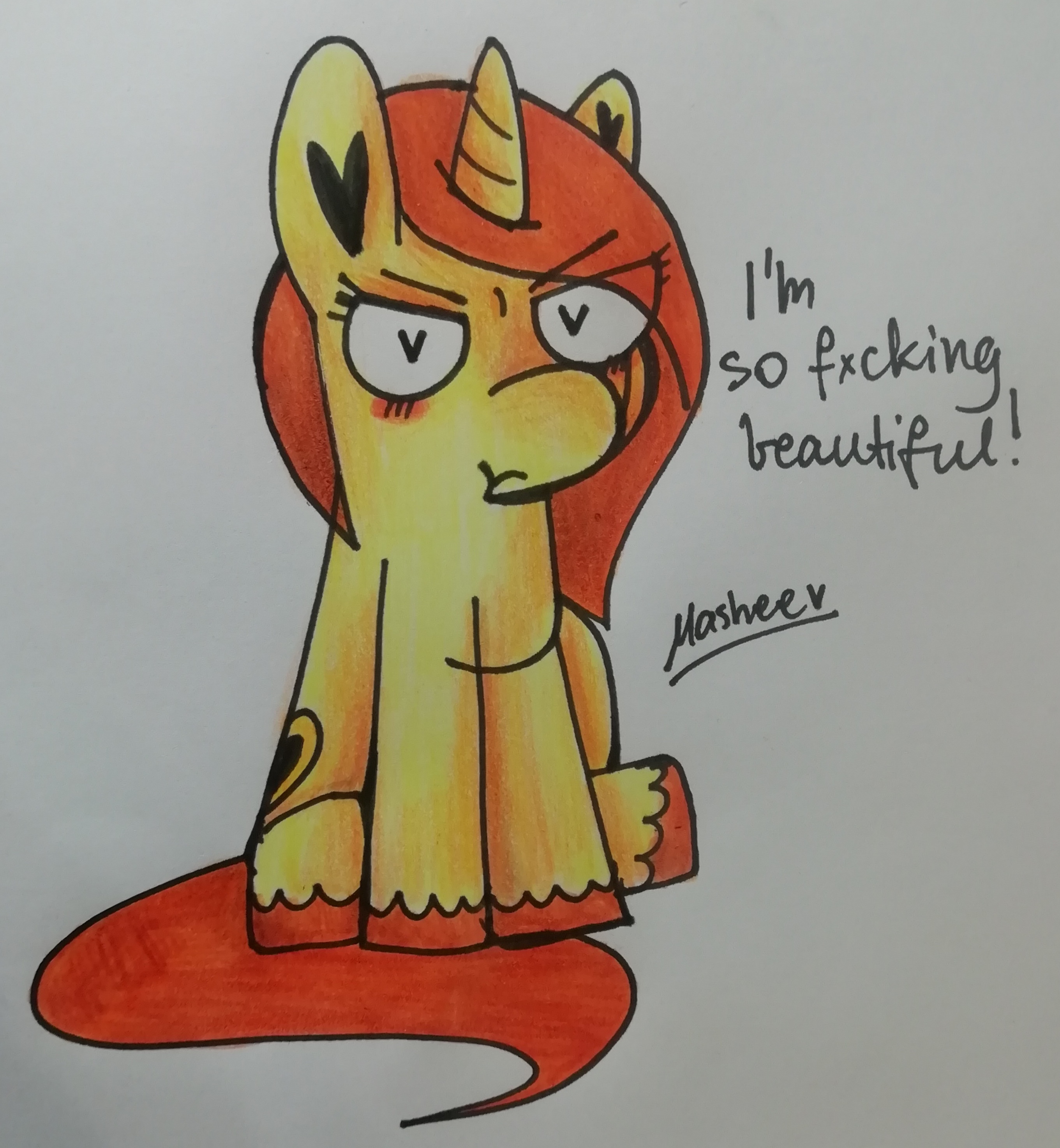 3468939 safe, artistmashee, oc, oc only, ocmashee, pony, unicorn