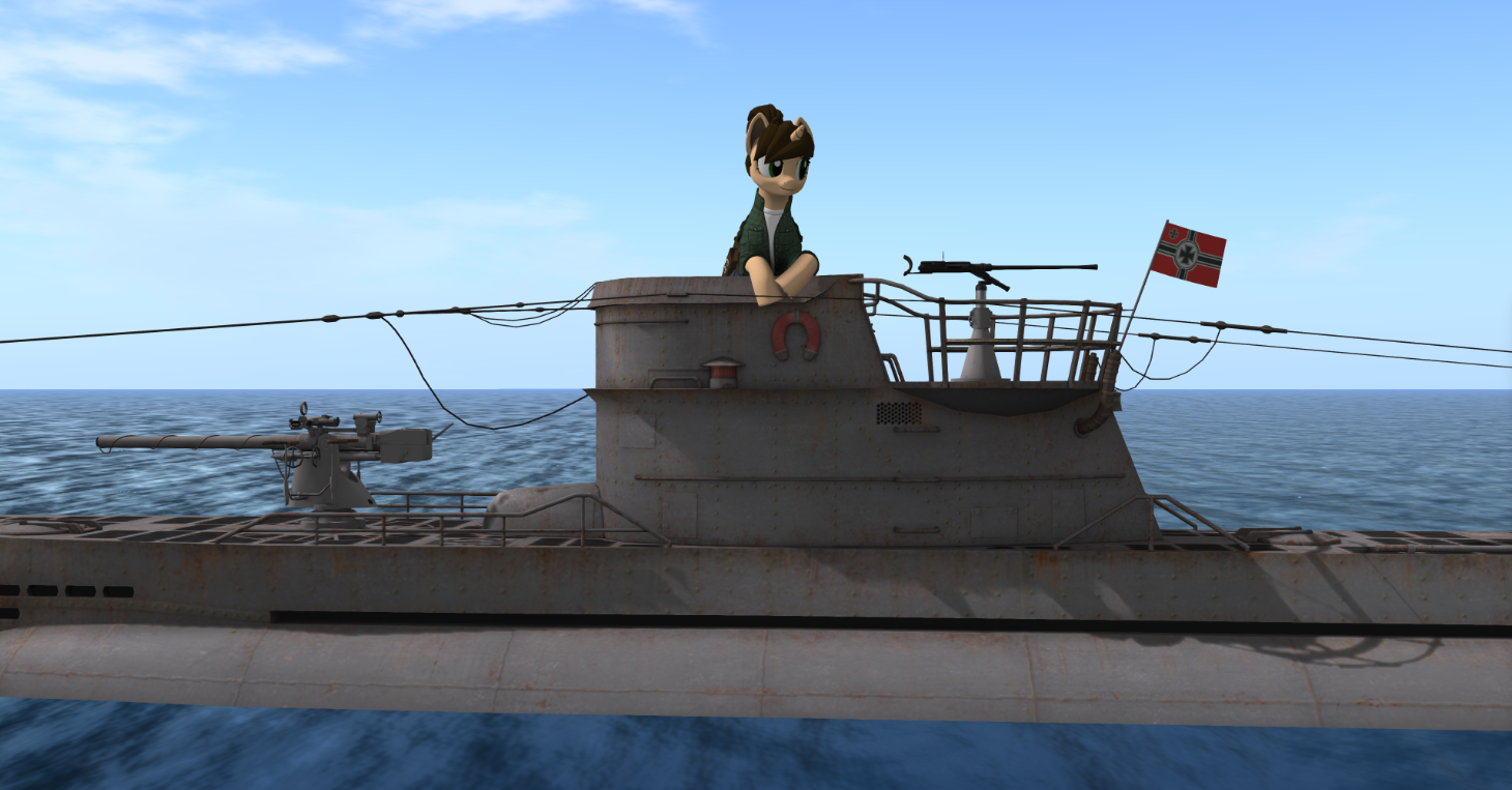 3478494 artist needed, safe, pony, unicorn, 3d, balkenkreuz, boat