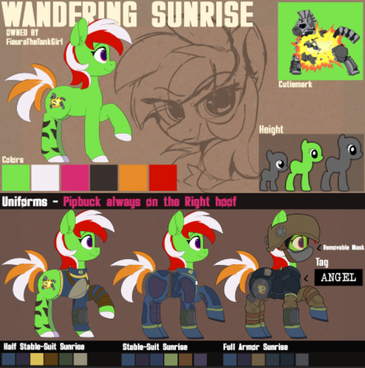 #3296540 - safe, oc, oc:wandering sunrise, earth pony, pony, fallout ...