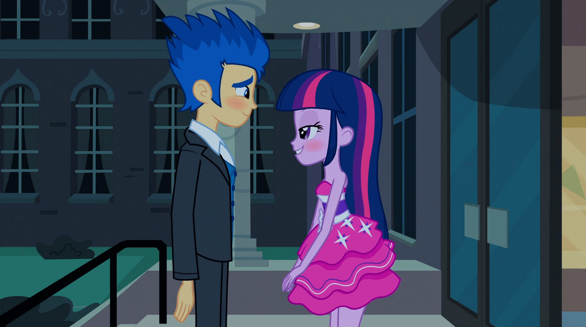 #3367166 - suggestive, screencap, flash sentry, twilight sparkle, human ...