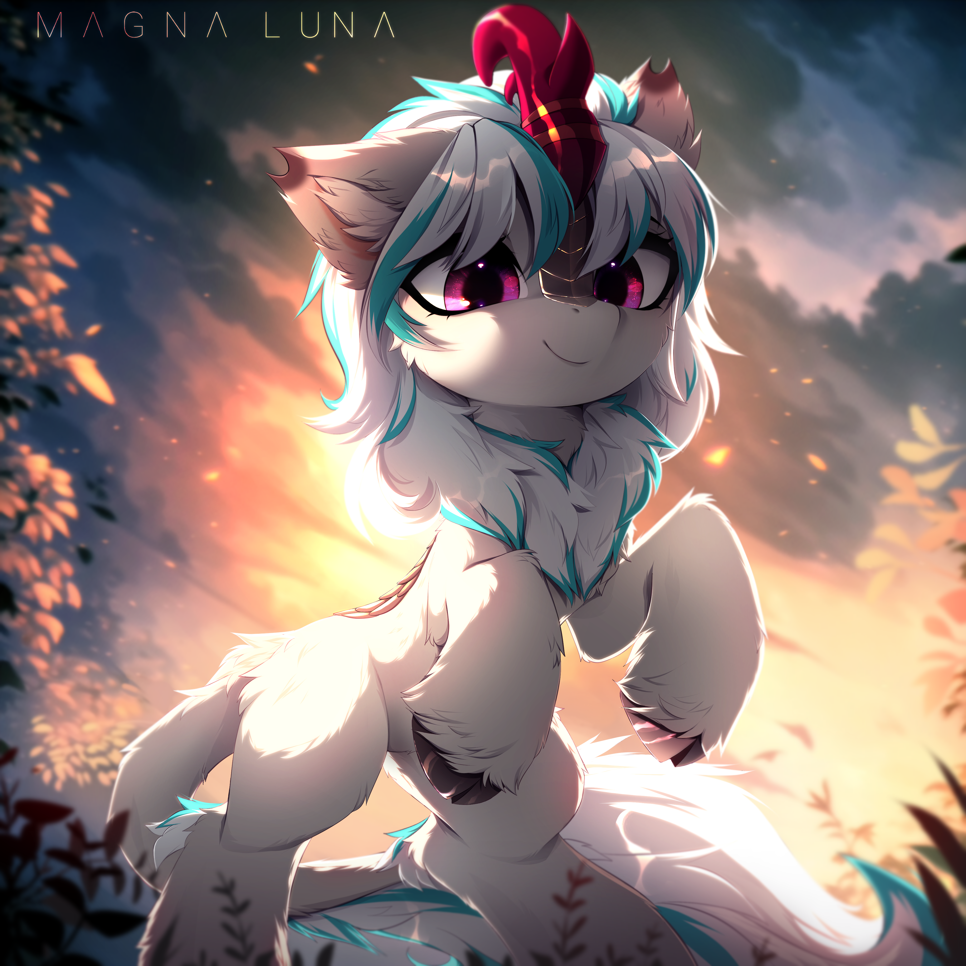 Kirin Rearing #3390529 - safe, artist:magnaluna, oc, oc only, oc:windshear, kirin ...