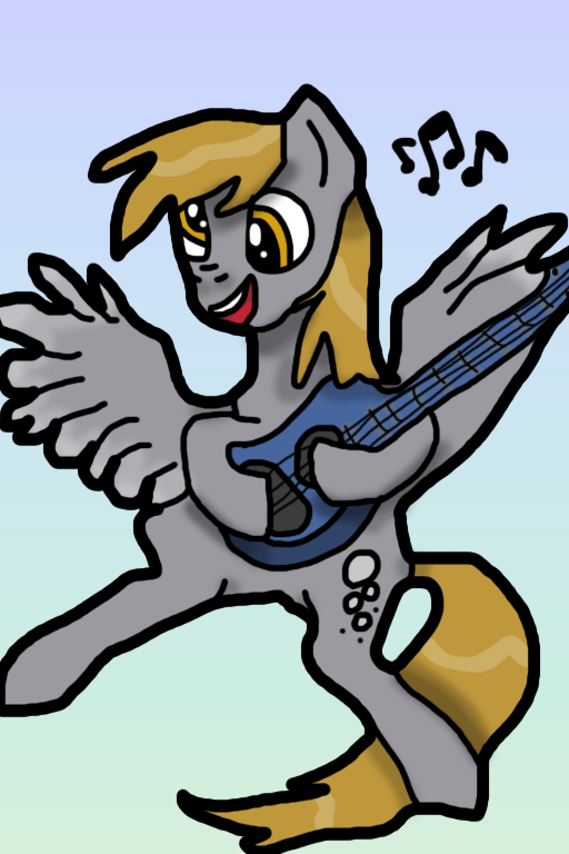 #3448554 - safe, artist:background_pon3, derpy hooves, pegasus, pony ...