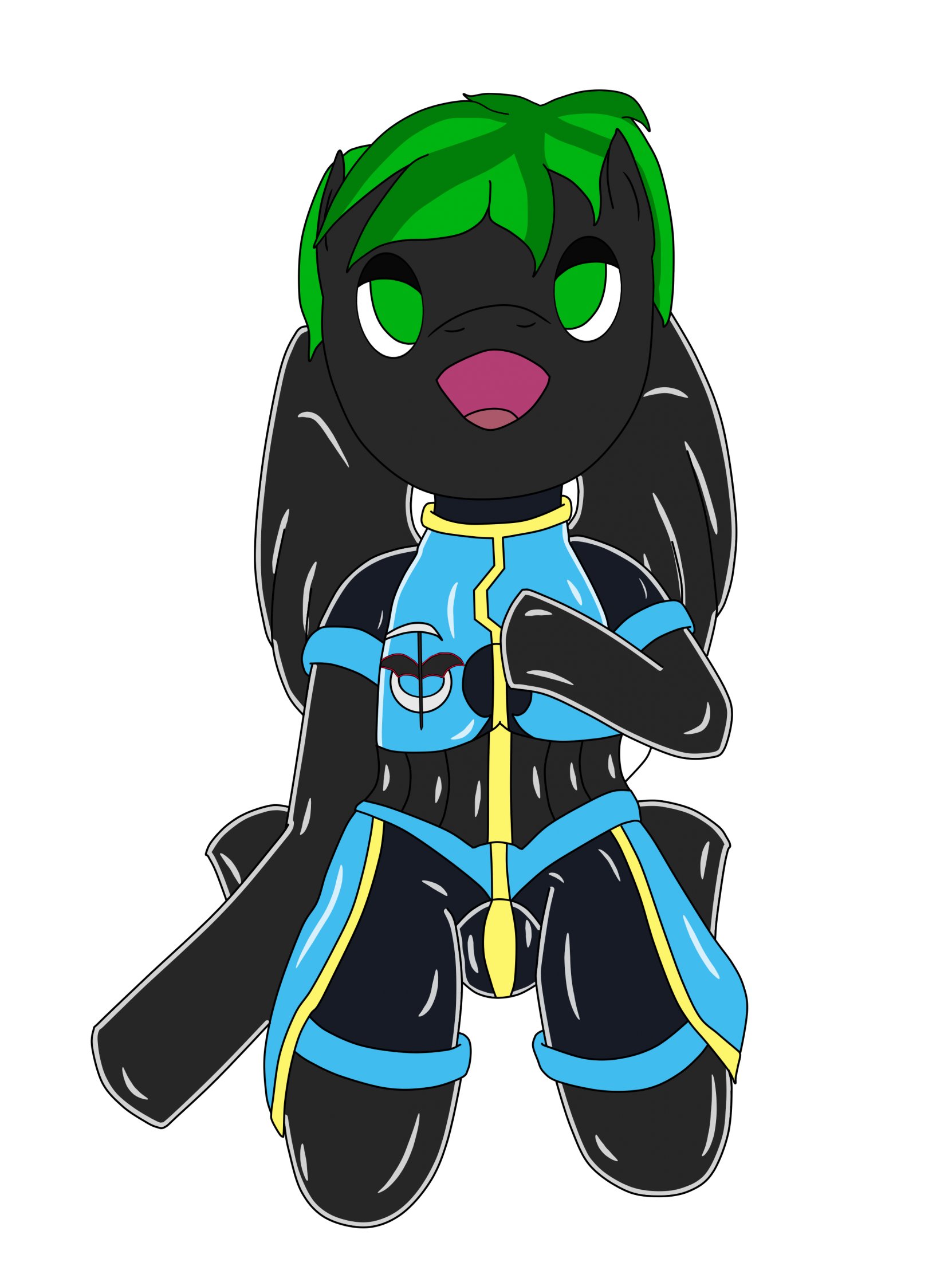 3452926 suggestive, artisttimejumper, oc, oc only, occhip megabyte, pegasus, anthro