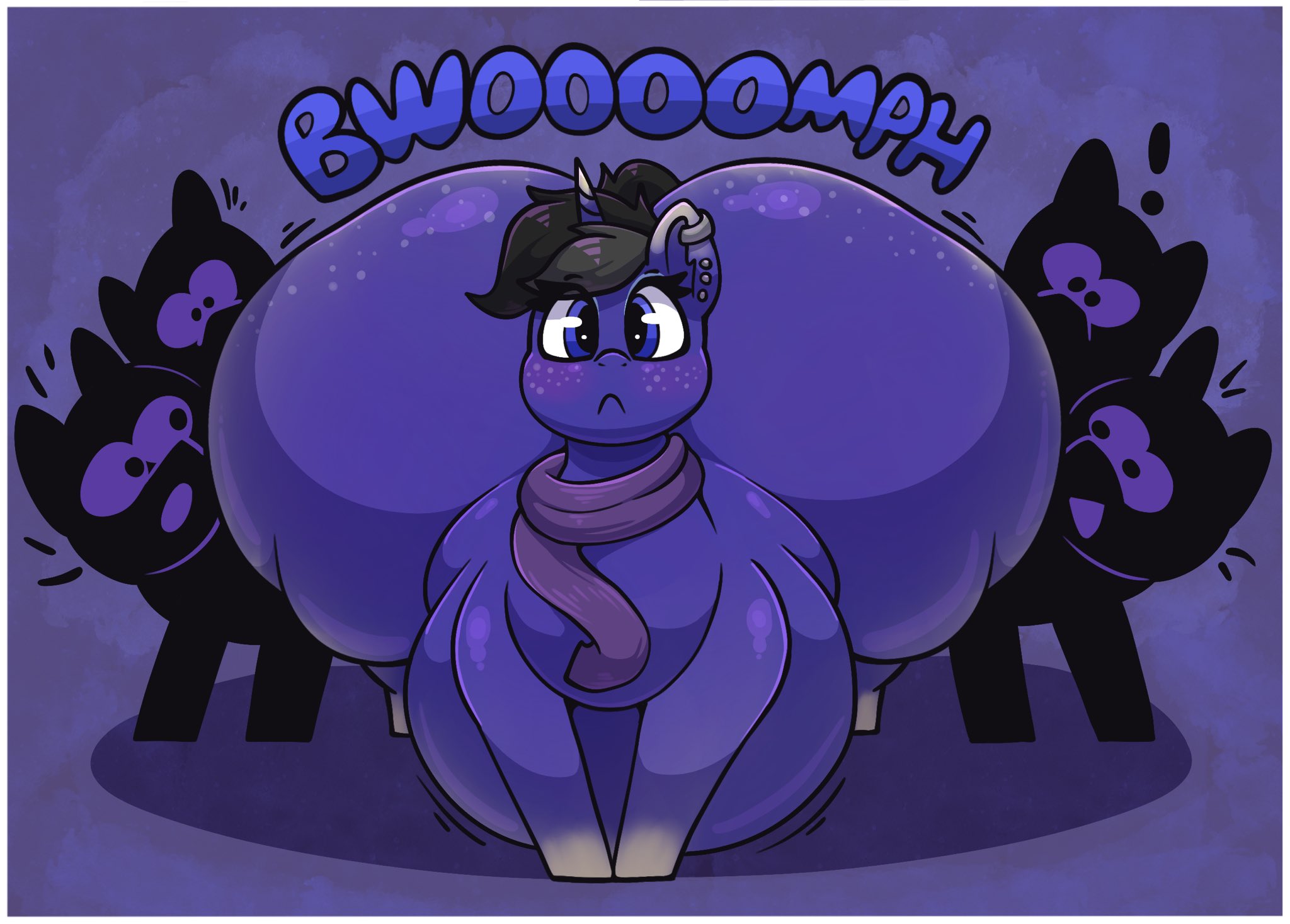 Mlp Inflation Blueberry #3587551 - suggestive, artist:graphenescloset, oc, oc only, oc:fizzle ...