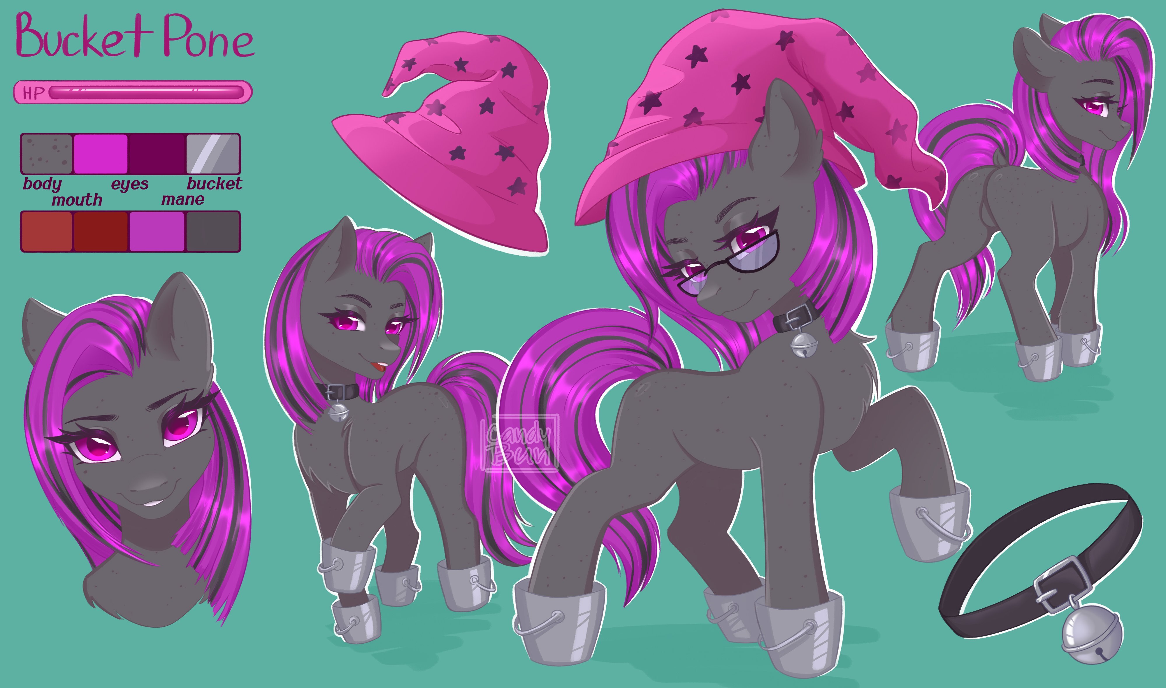 Bucket Oc #3581295 - safe, artist:candybun, oc, oc only, oc:bucket pone, pony ...