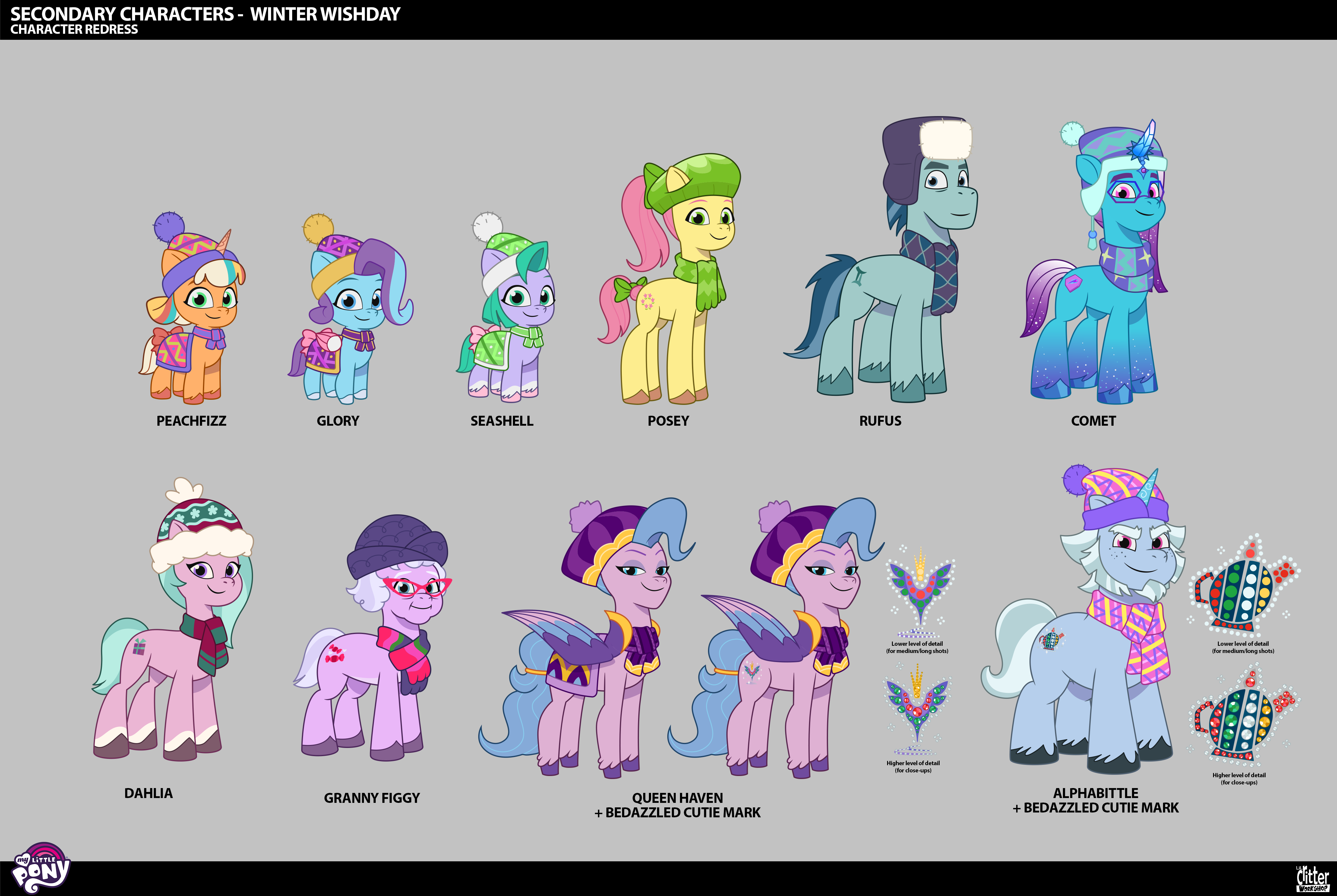 Mlp Filly Types #3680238 - safe, lil critter workshop, alphabittle blossomforth, comet ...
