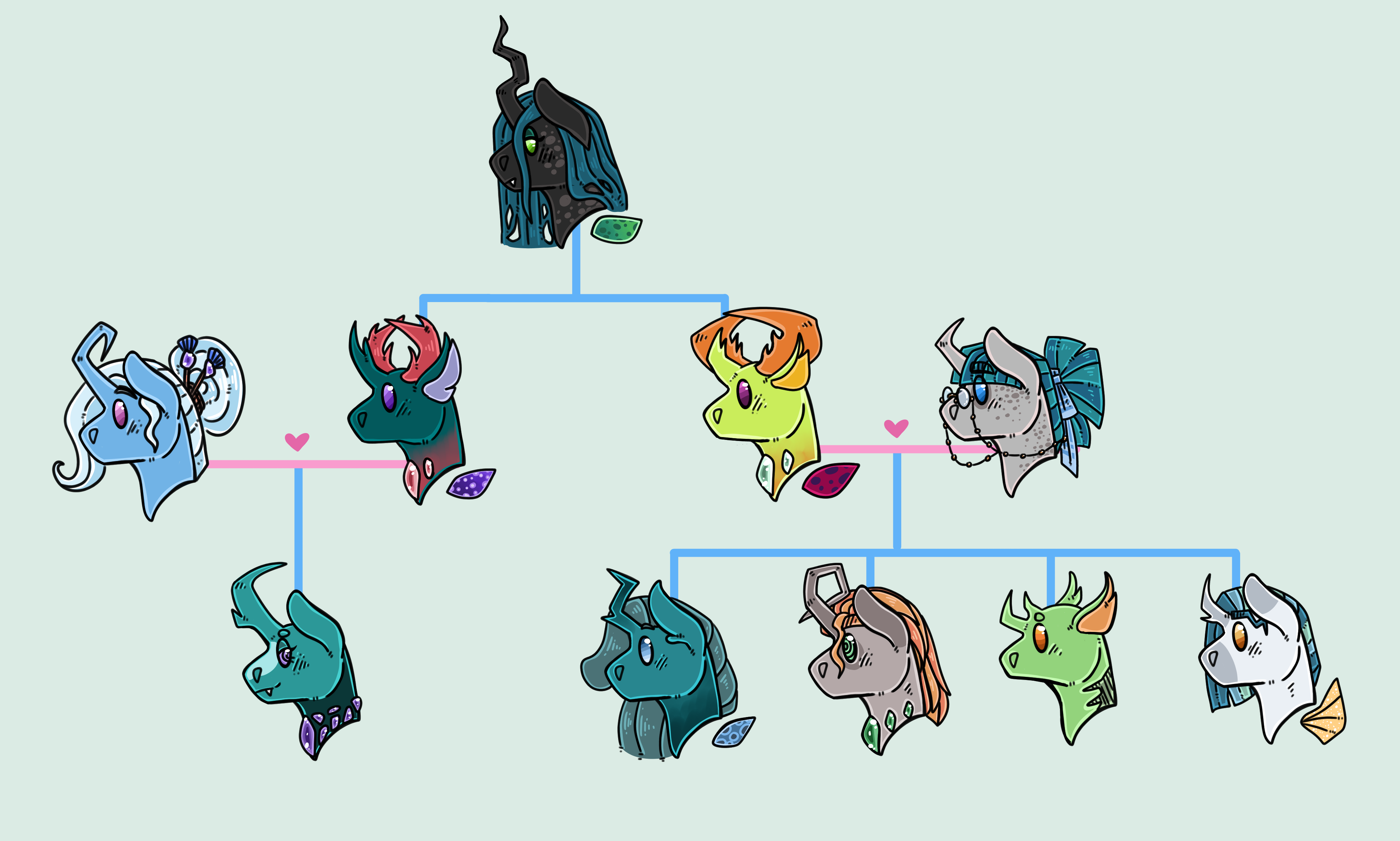 Click Crystal Fast #3907242 - safe, artist:ruusukultakruunu, pharynx, queen chrysalis ...