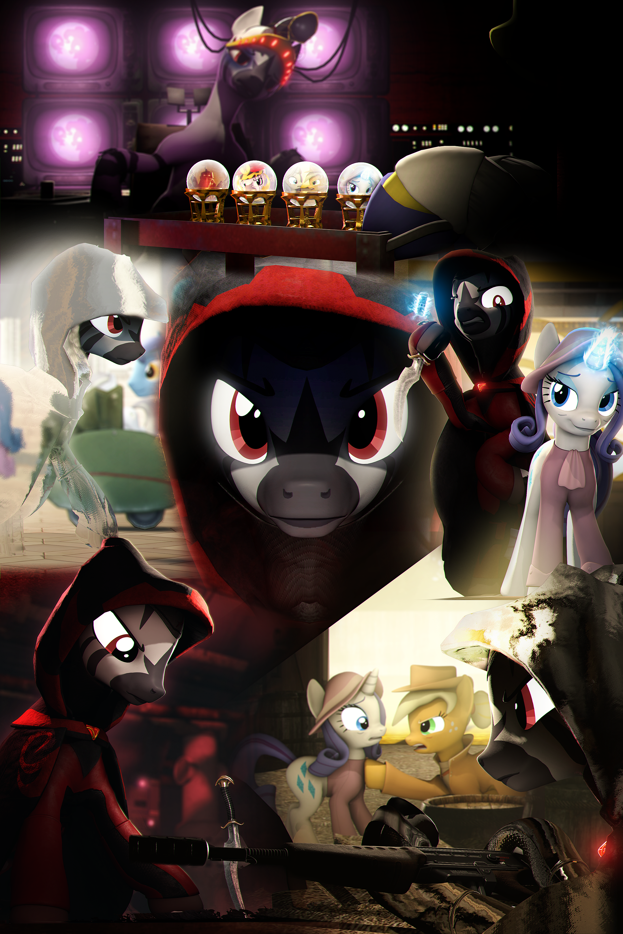 #3826943 - semi-grimdark, artist:wintergleam, applejack, night light ...
