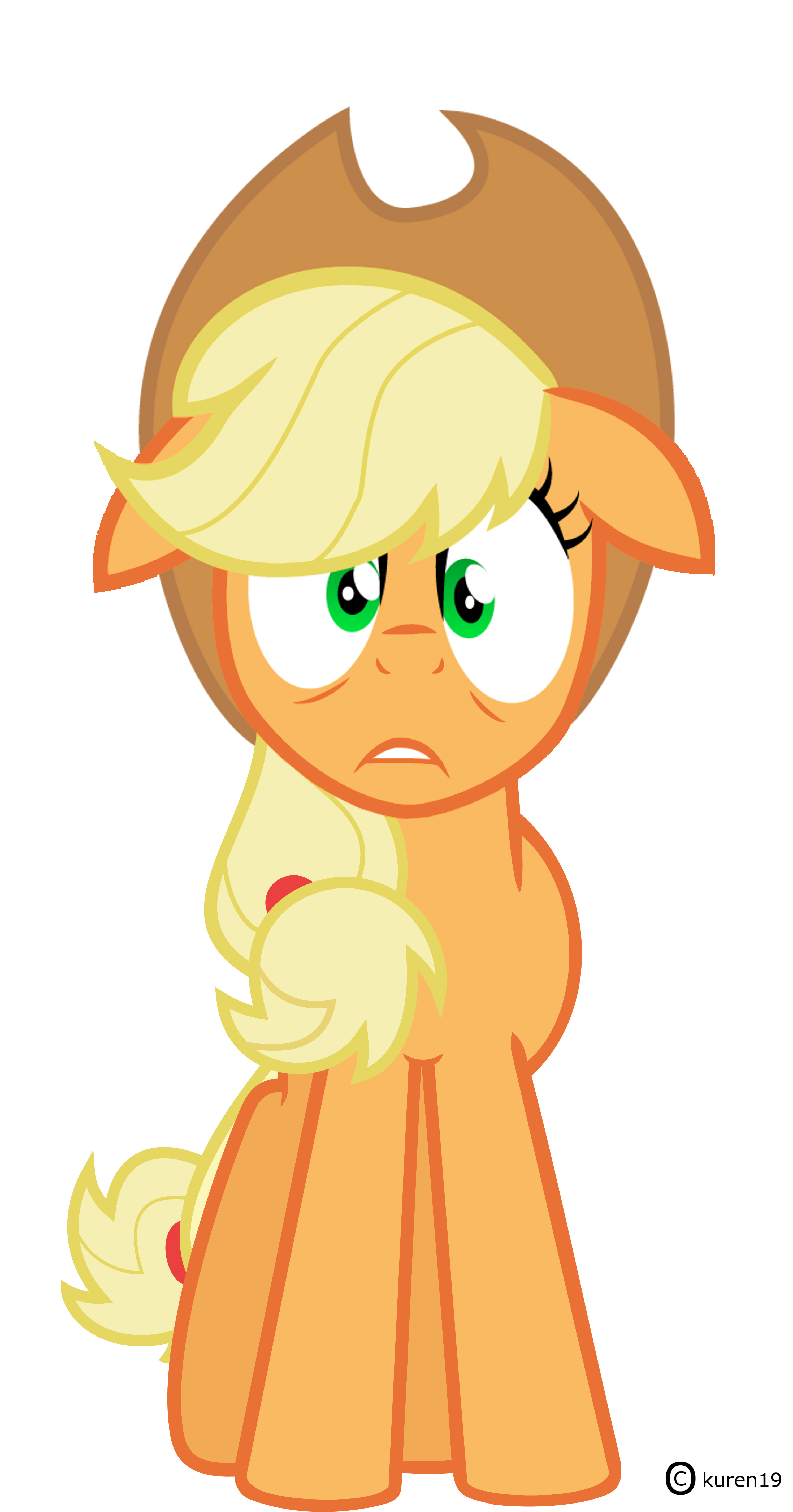 #122923 - safe, artist:kuren247, applejack, disturbed, simple ...