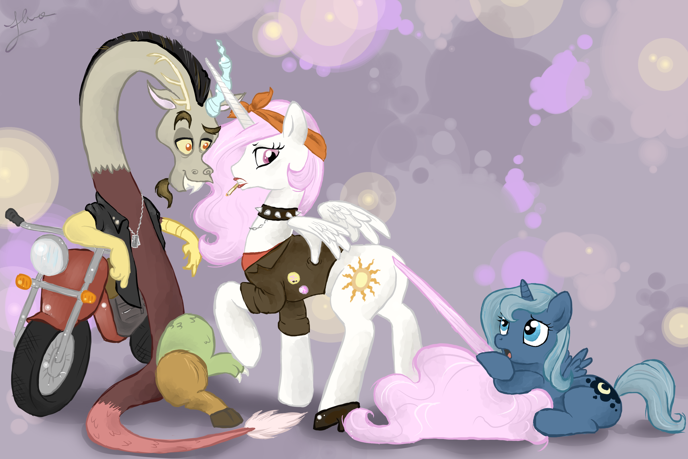 Next Gen Mlp Princess Celestia X Discord