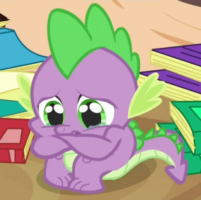 27114 - safe, screencap, spike, dragon, dragon quest, season 2, animated,  book, cropped, crying, cute, golden oaks library, male, sad, solo,  spikabetes - Derpibooru