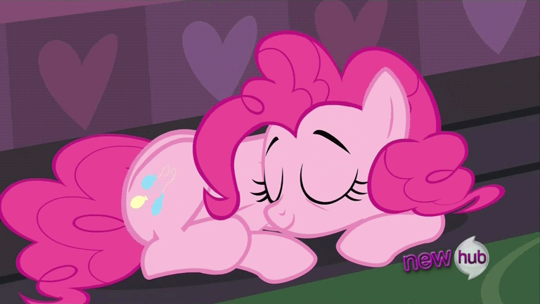 33950__safe_pinkie+pie_animated_cute_bed